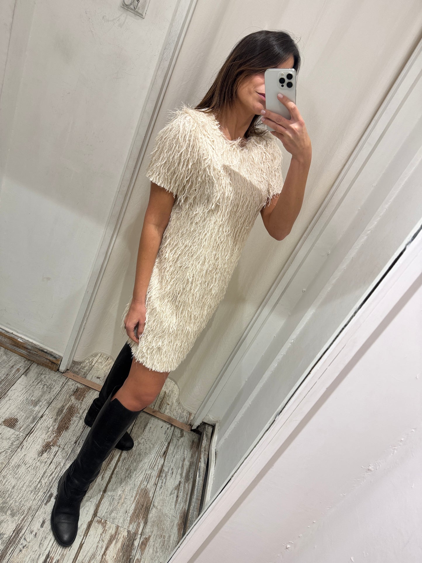 ABITO FRANGE LUREX PANNA