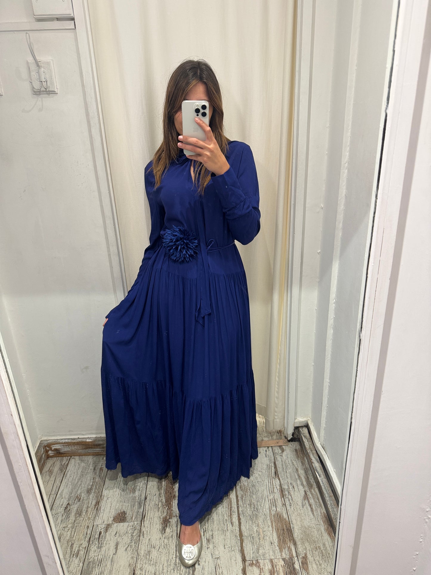 ABITO JUCCA LUNGO BLU ELETTRICO