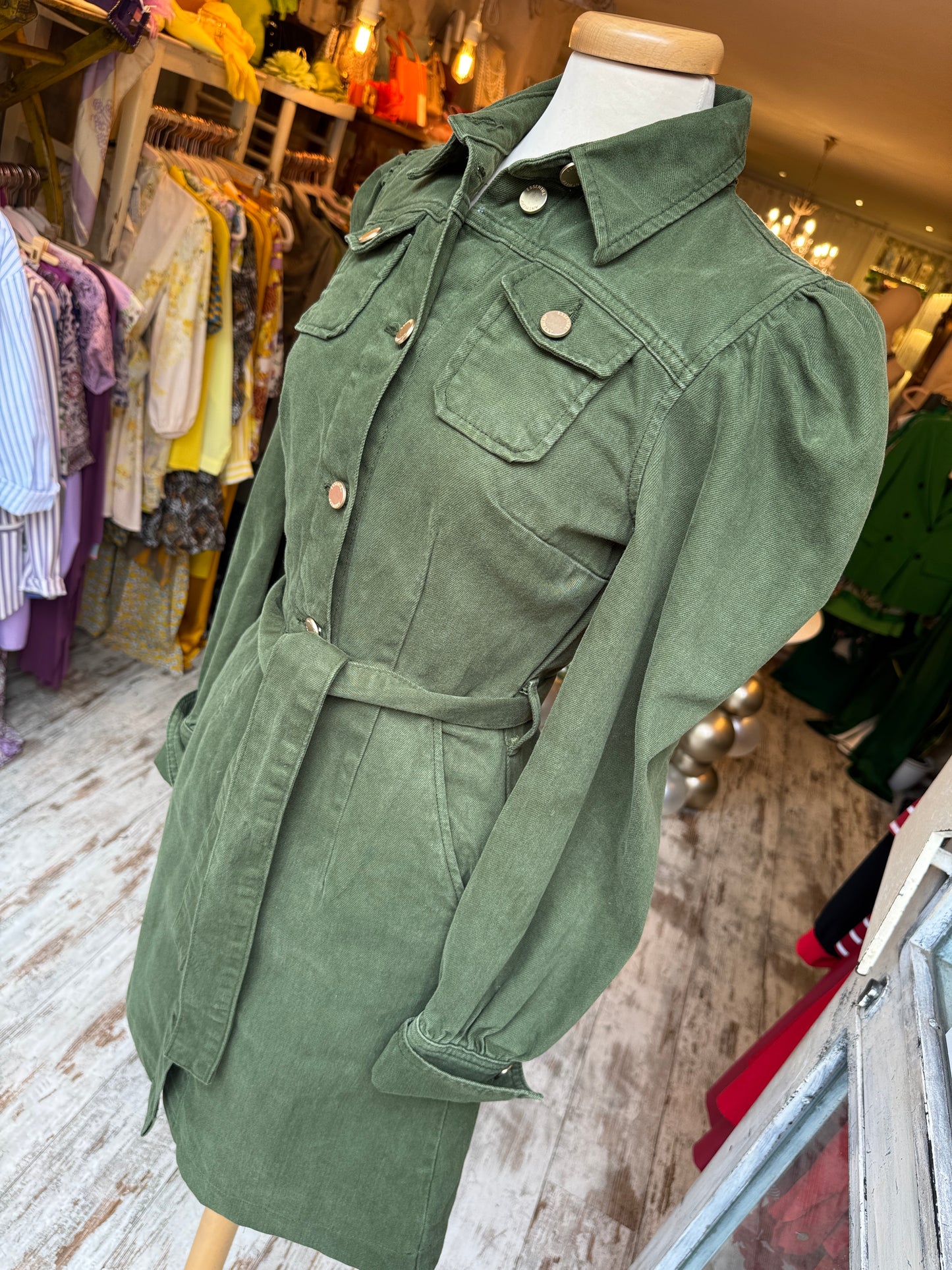 ABITO ESSENTIEL ANTWERP DENIM VERDE MILITARE