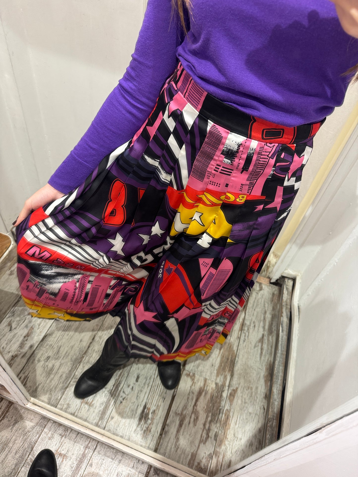 GONNA MSGM PLISSÈ MULTICOLORE