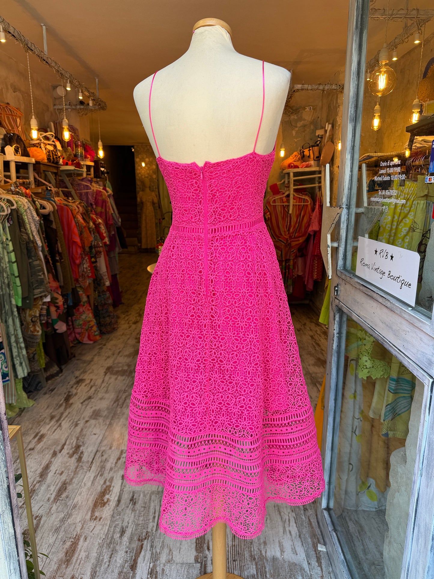 ABITO MAX&CO PIZZO FUCSIA