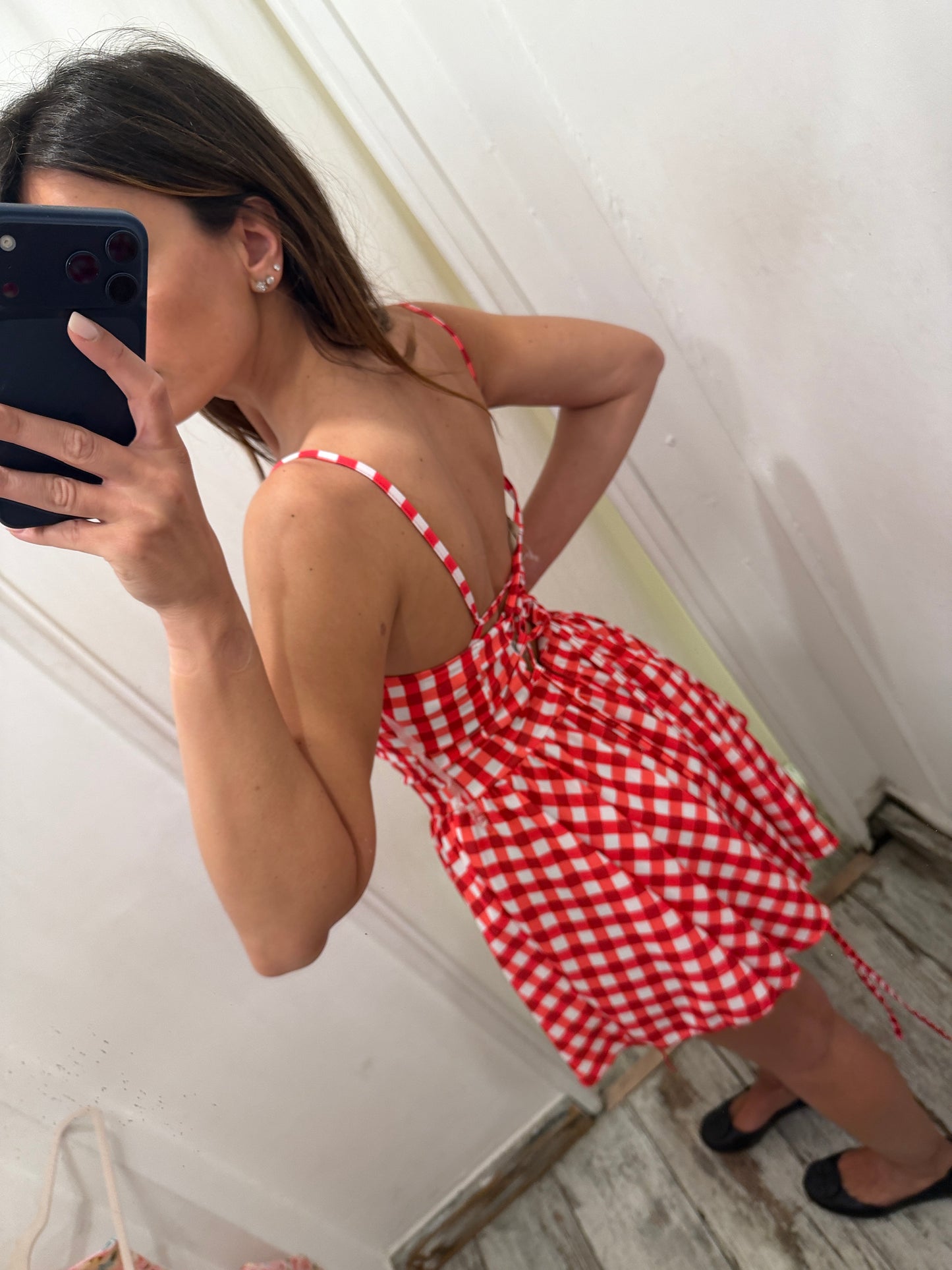 NEW COLLECTION - ABITO VICHY ROSSO