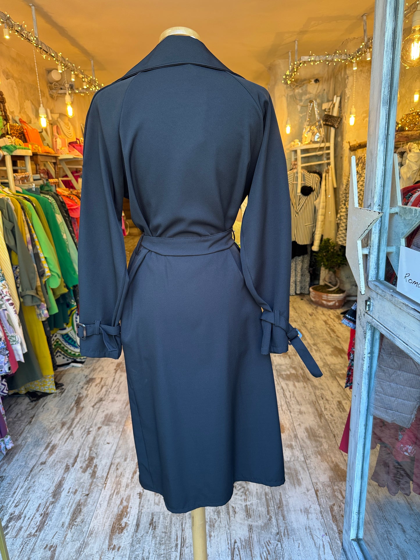 TRENCH PRIMAVERILE NERO
