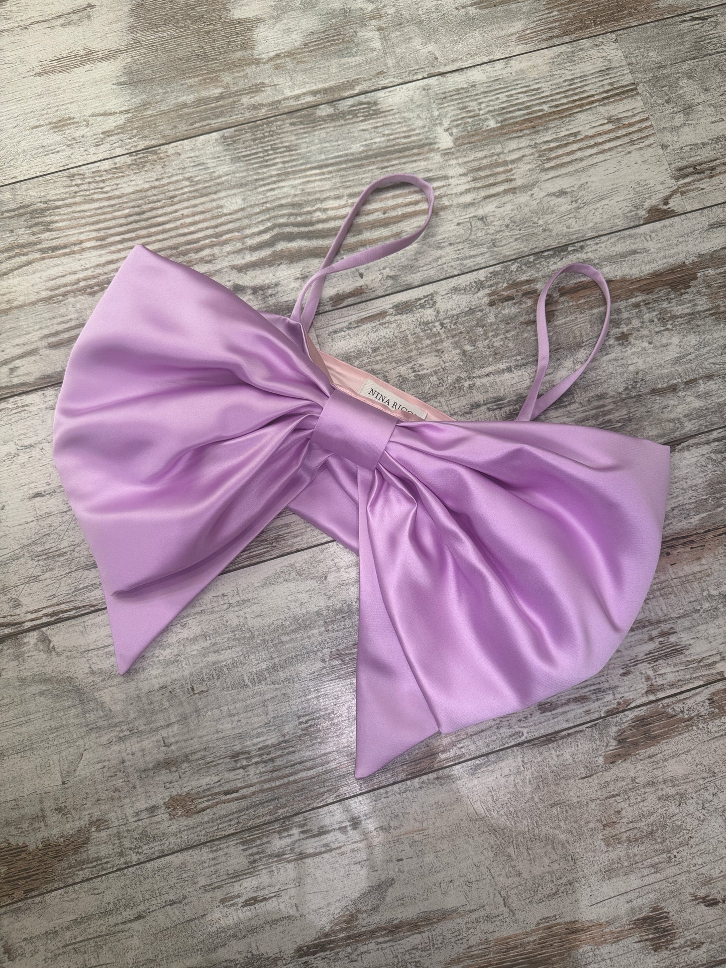 TOP BRALETTE NINA RICCI FIOCCO LILLA