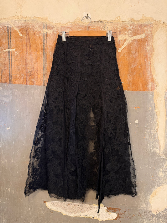 NEW COLLECTION - GONNA ERMANNO SCERVINO SPACCHI PIZZO NERO