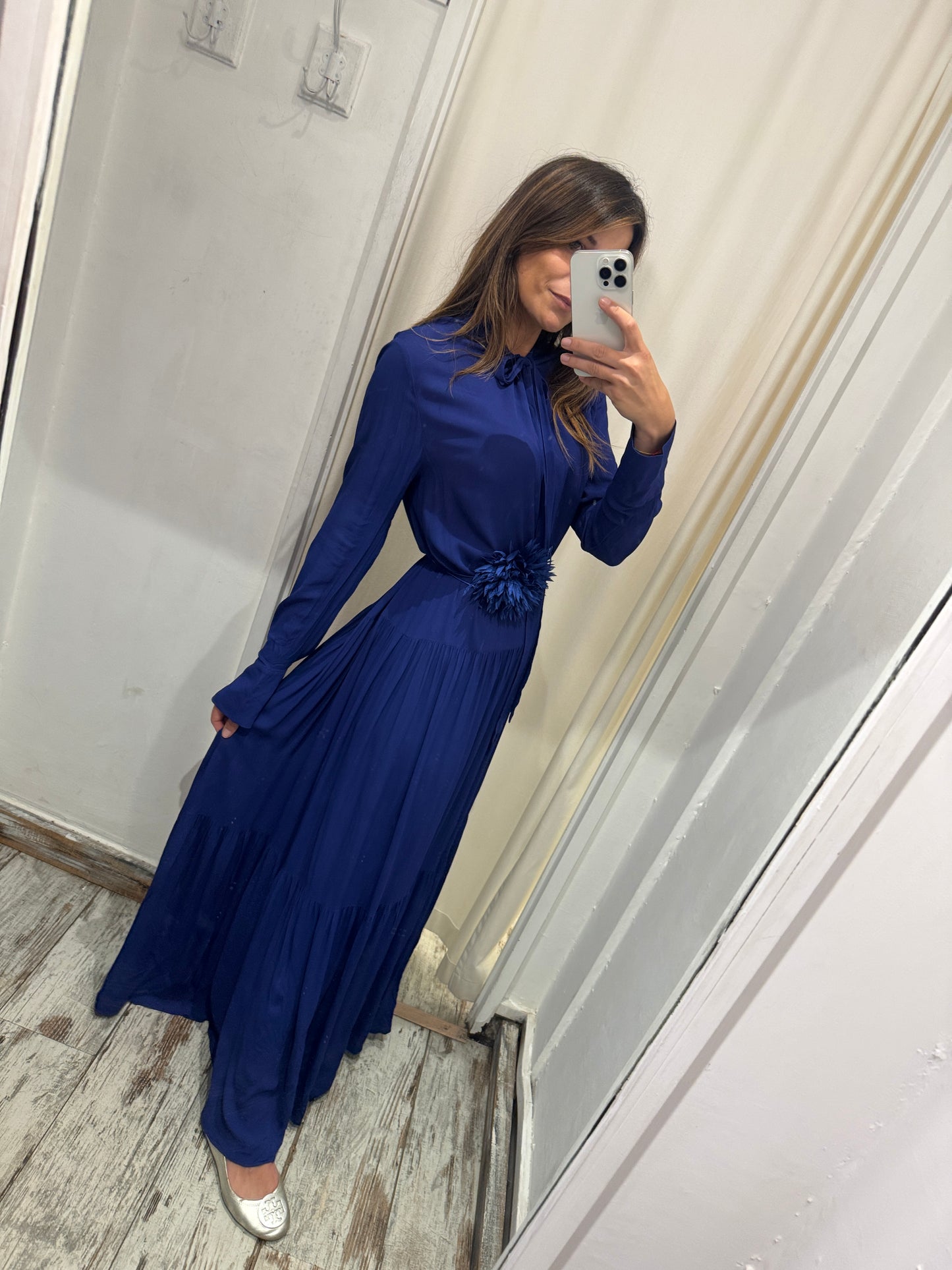 ABITO JUCCA LUNGO BLU ELETTRICO