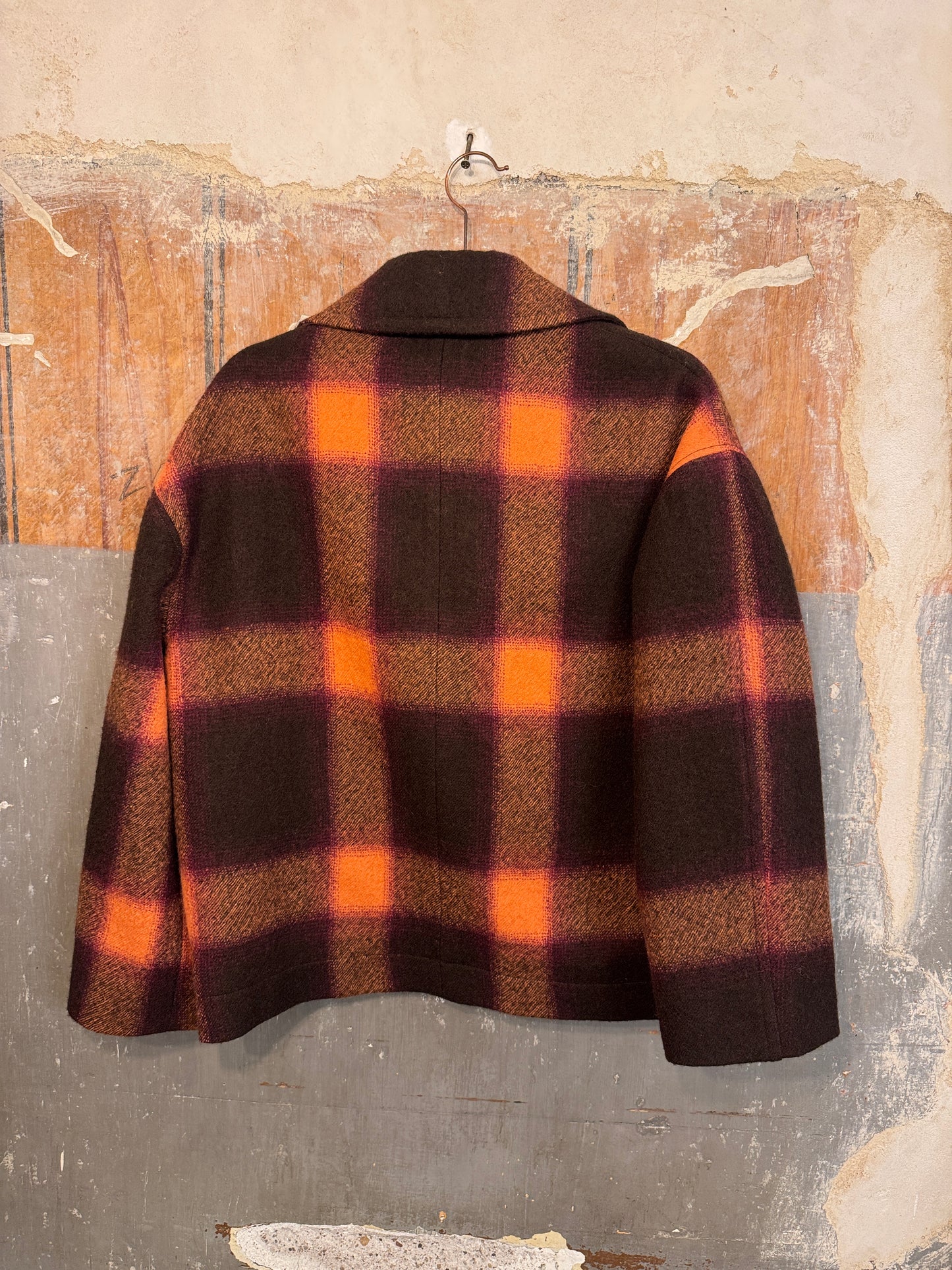 CAPPOTTO CORTO OVER BELLEROSE MARRONE E ARANCIO