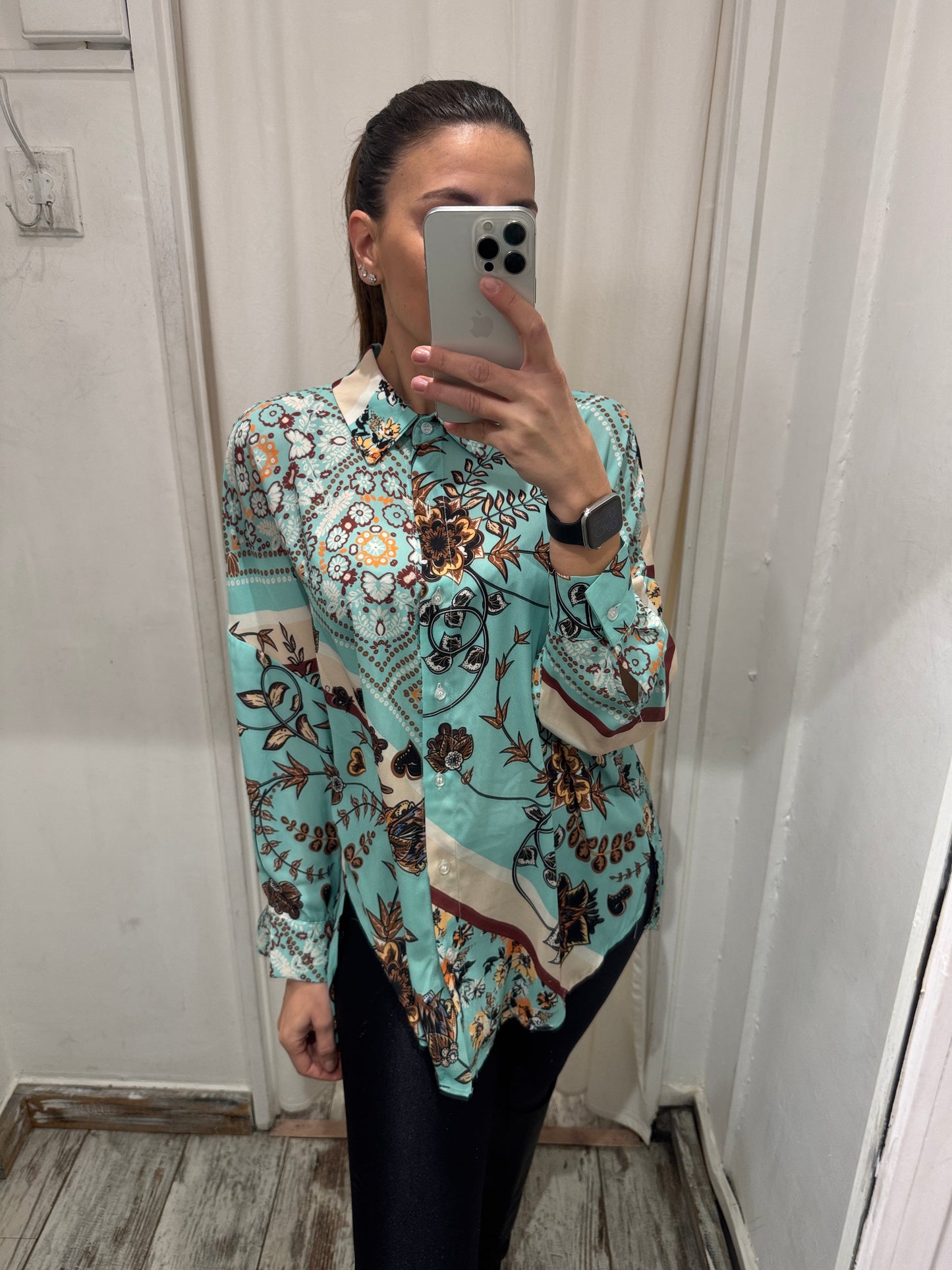 NEW COLLECTION - CAMICIA KING KONG OVER TIFFANY FANTASIA MARRONE