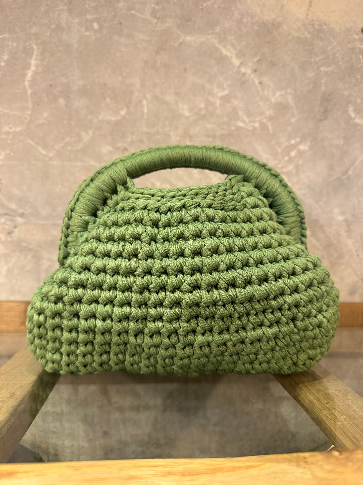BORSA CROCHET VERDE