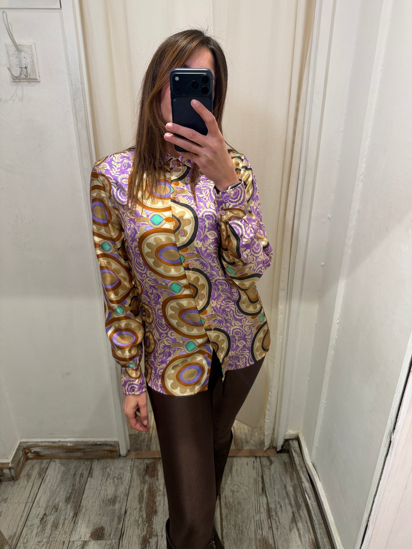 NEW COLLECTION - CAMICIA MALIPARMI SETA MULTICOLORE