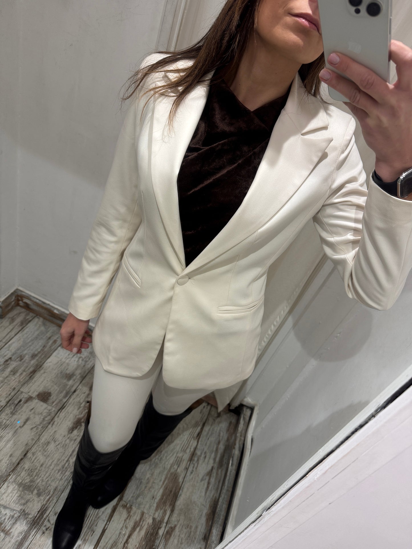 NEW COLLECTION - BLAZER LUNGO PANNA