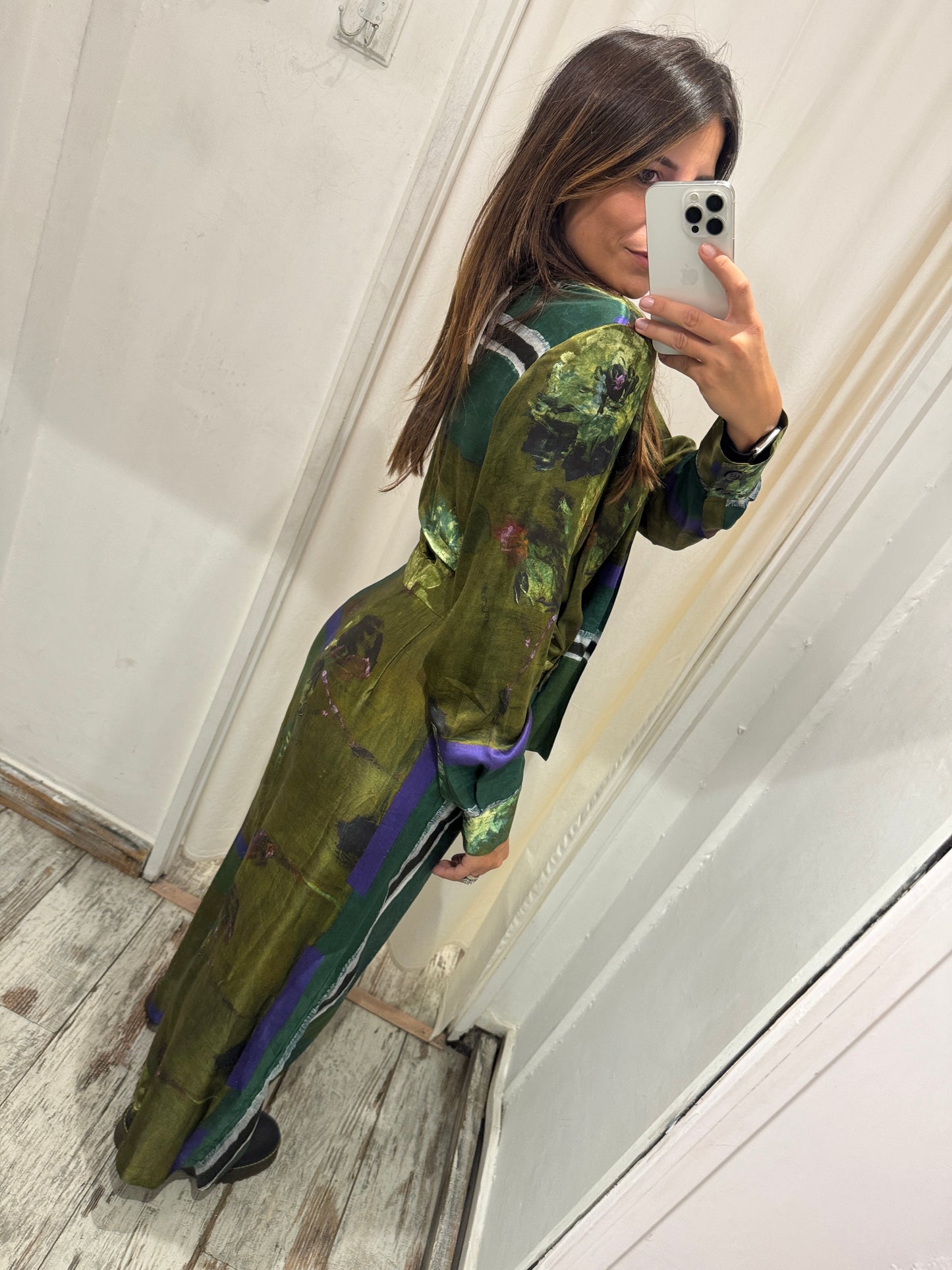 TUTA MARIA GRAZIA PANIZZI FANTASIA VERDE MILITARE
