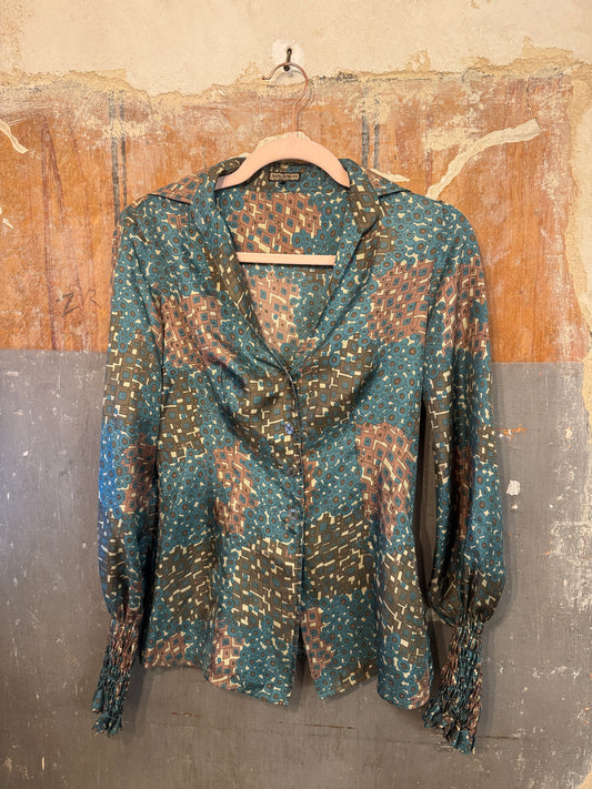 NEW COLLECTION - CAMICIA MALIPARMI FANTASIA MISTO SETA