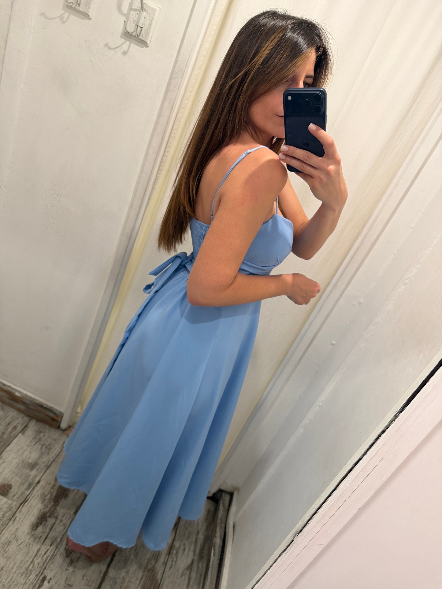 NEW COLLECTION - ABITO MIDI CELESTE