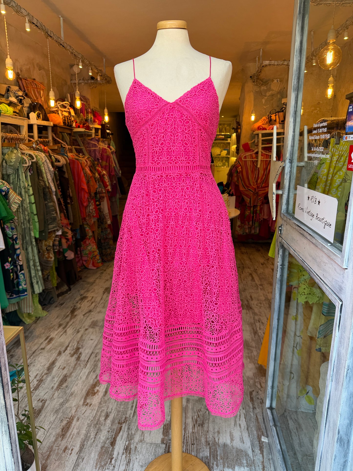 ABITO MAX&CO PIZZO FUCSIA