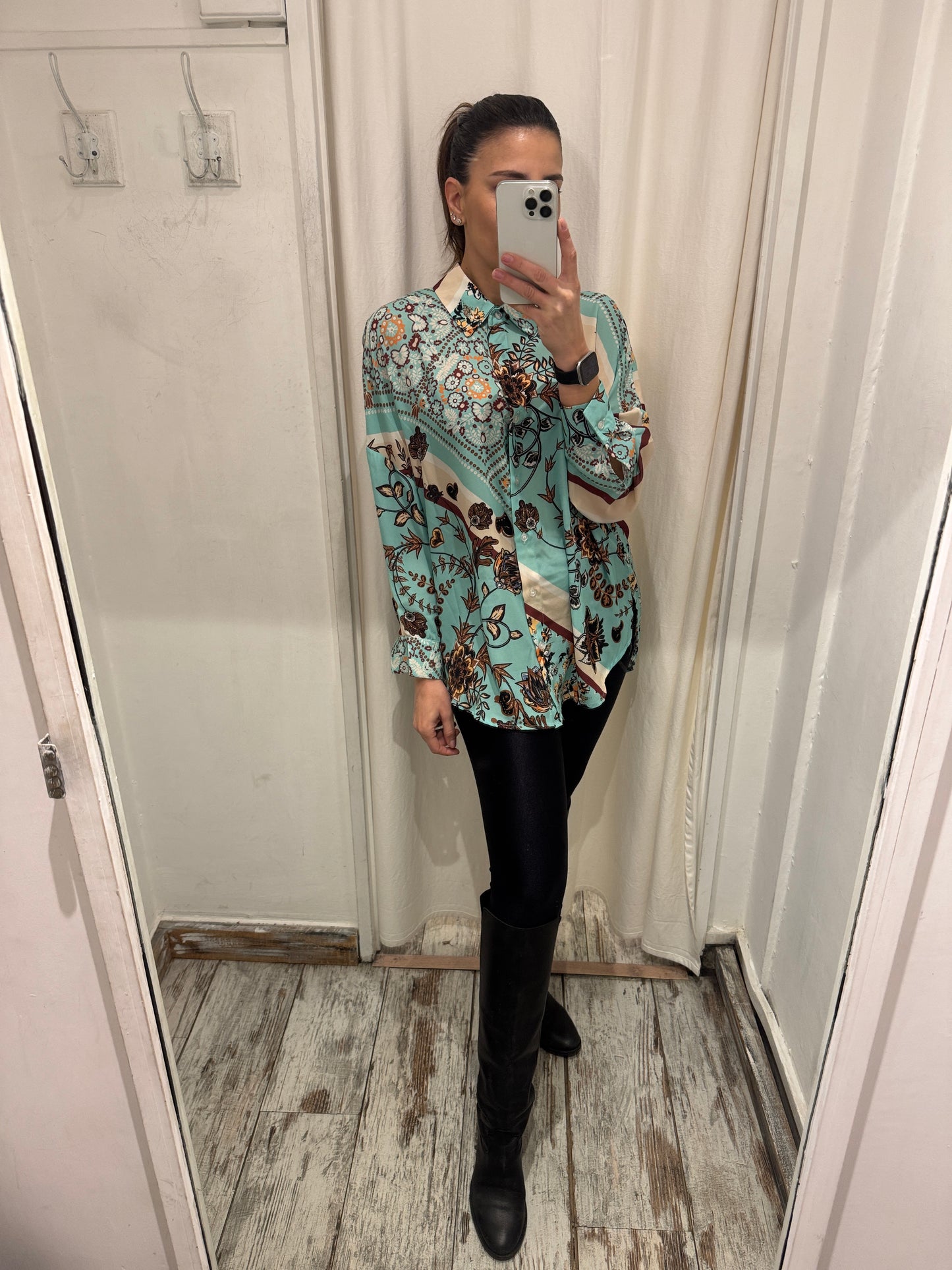 NEW COLLECTION - CAMICIA KING KONG OVER TIFFANY FANTASIA MARRONE