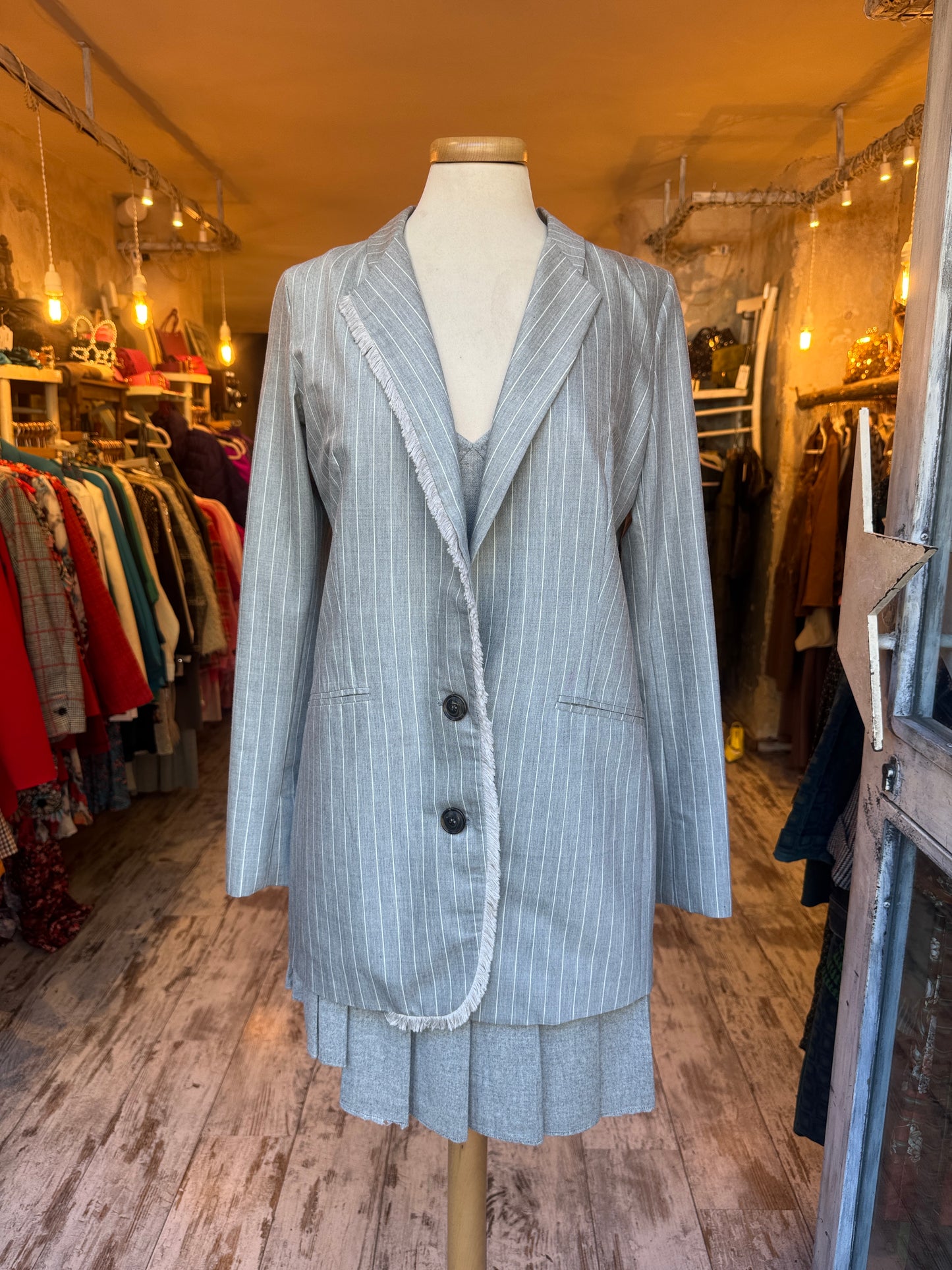 BLAZER TRUE TRADITION GRIGIO GESSATO
