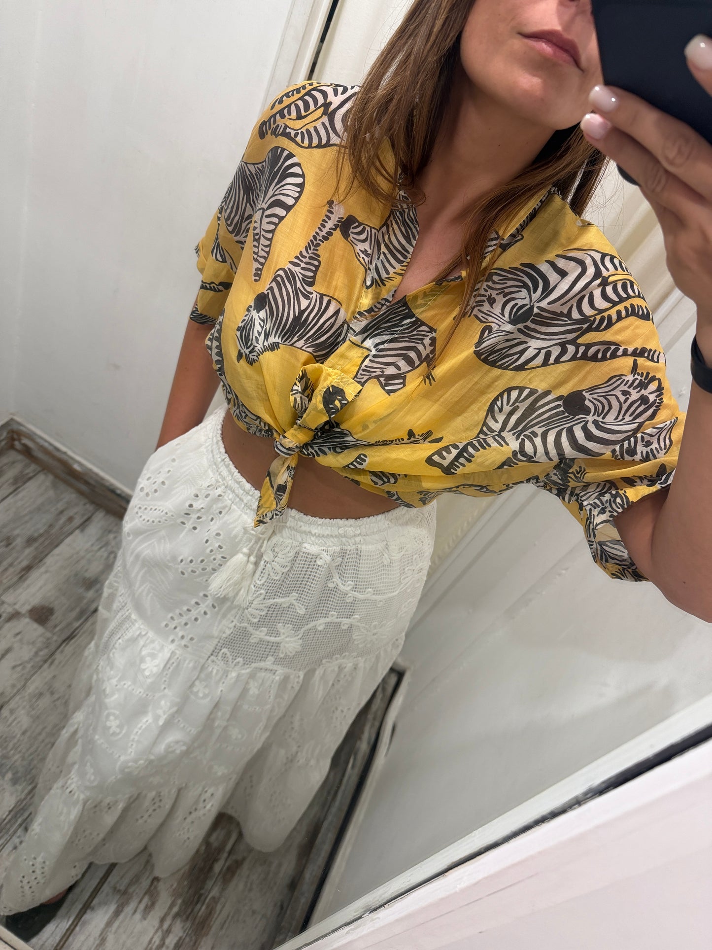 CAMICIA GIALLA ZEBBRE