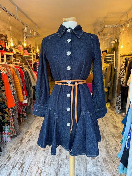 ABITO CHEMISIER DENIM SCURO