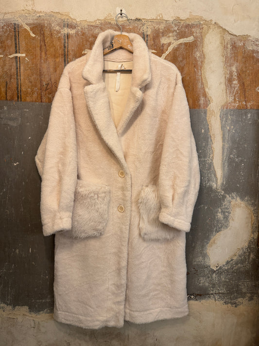 CAPPOTTO TEDDY BIANCO