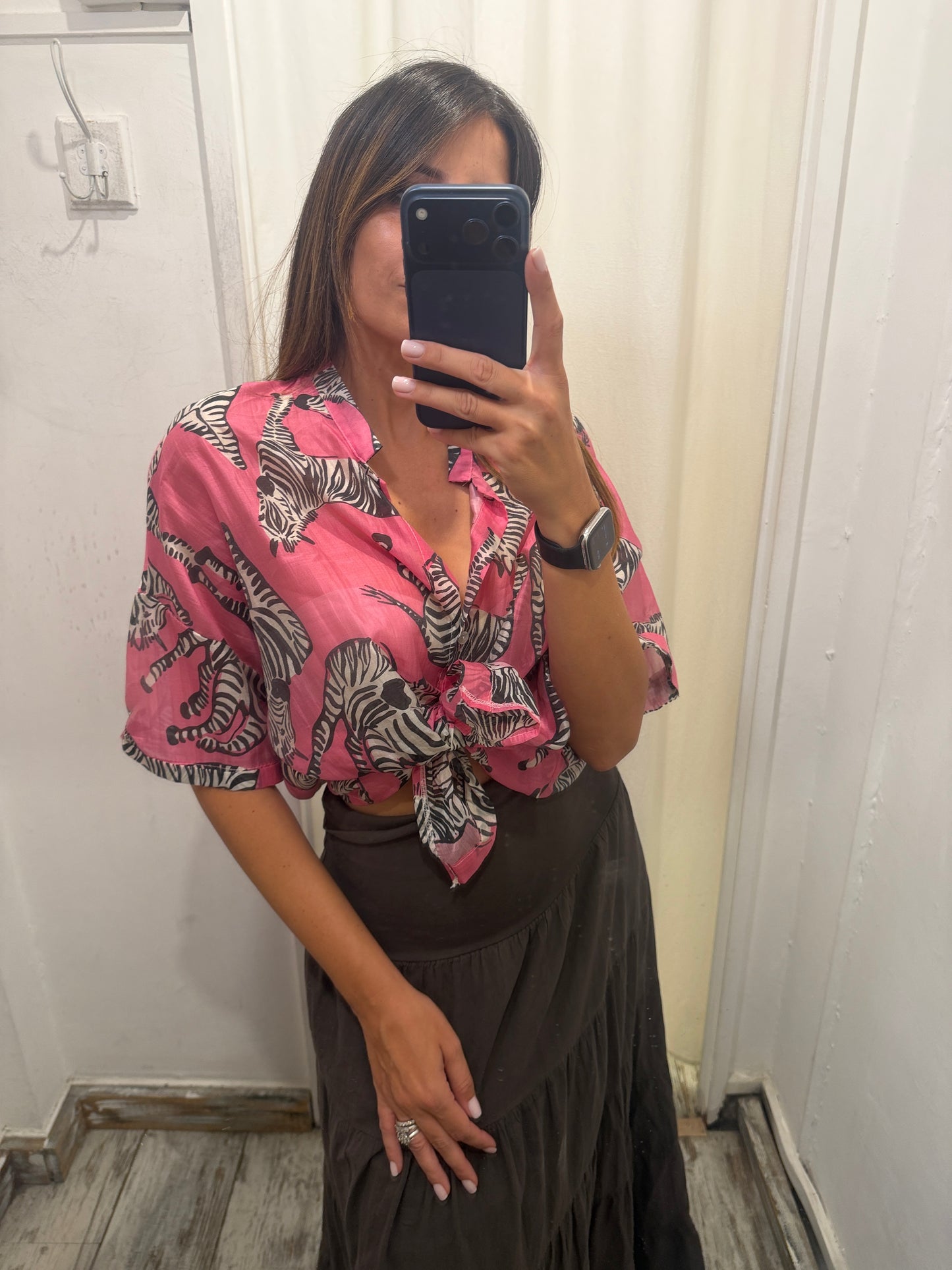 CAMICIA ZEBBRE ROSA