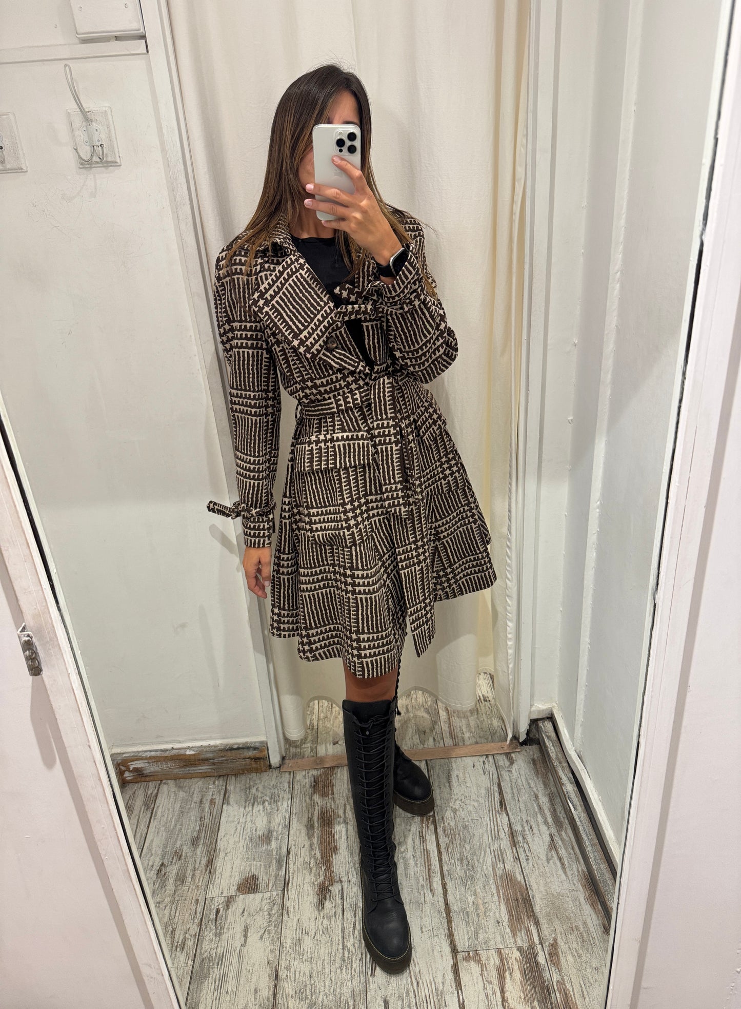 CAPPOTTO FERRAGAMO FANTASIA MARRONE
