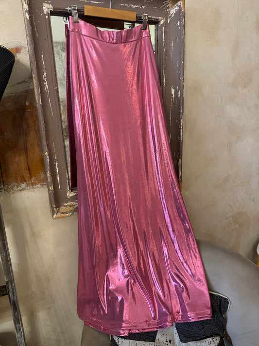 GONNA LUNGA ROSA LUCIDO