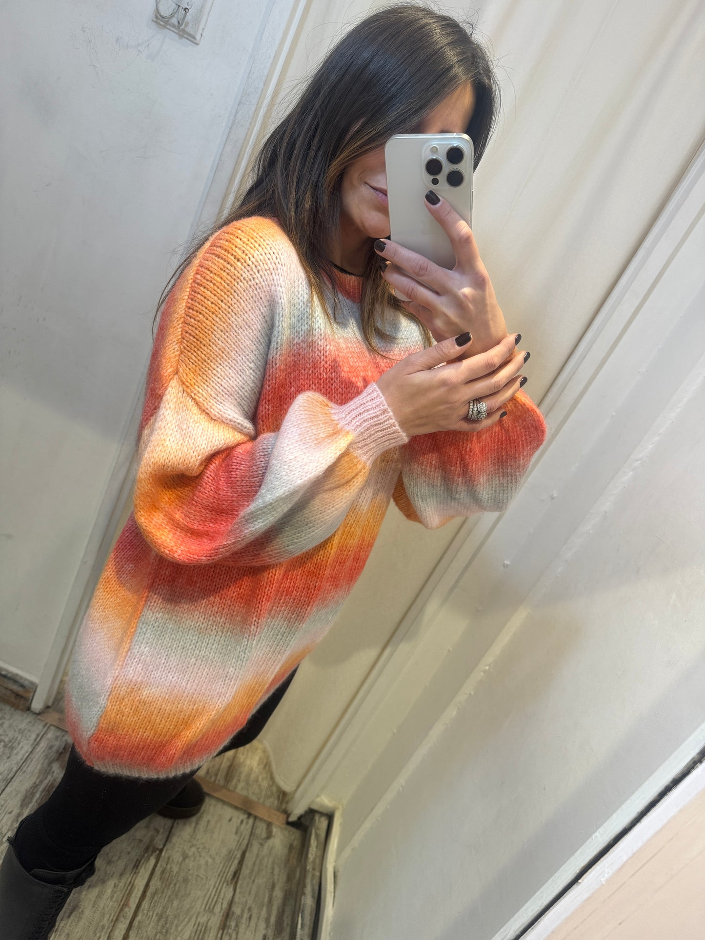 MAGLIA SFUMATA ARANCIO