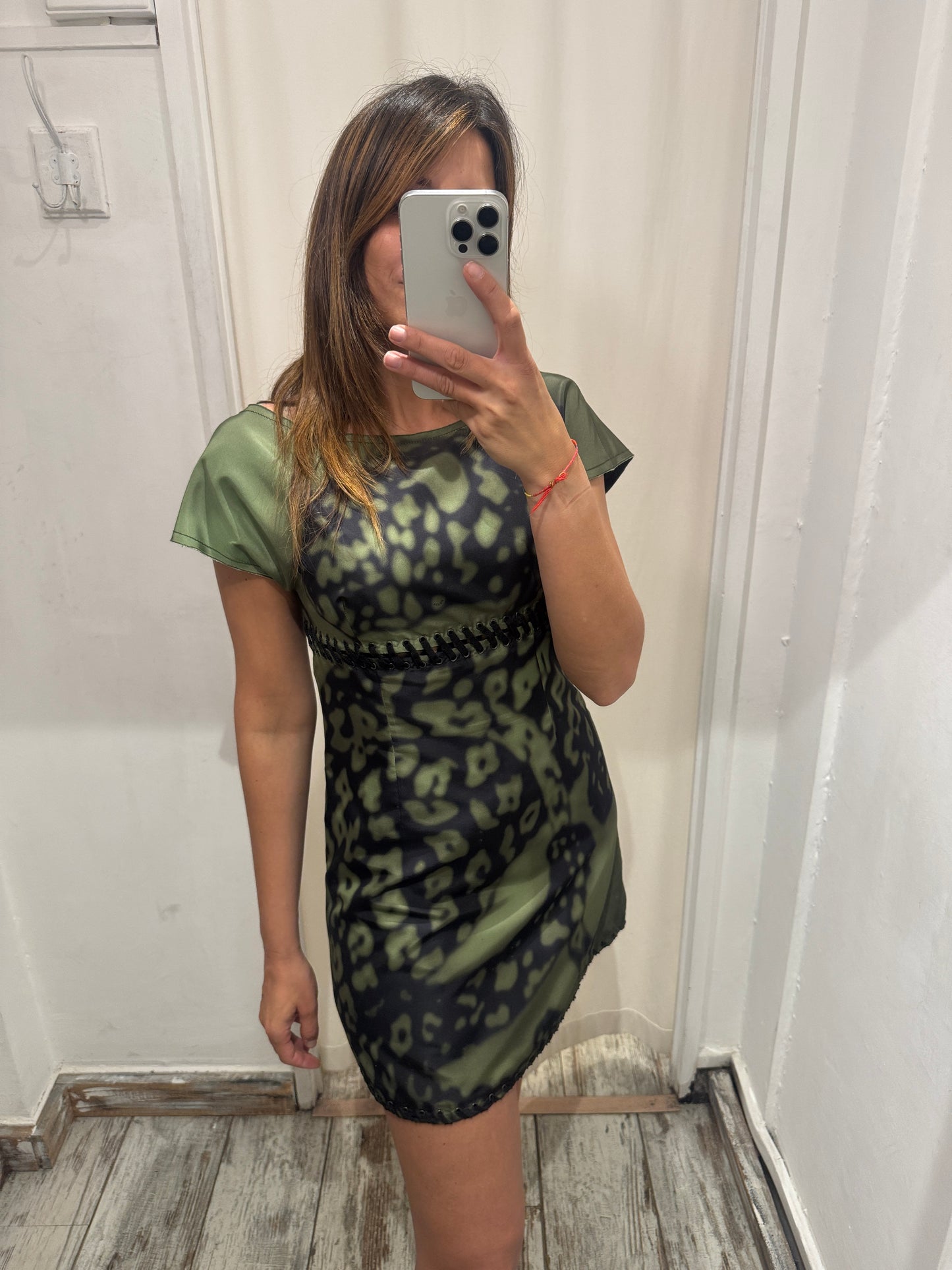 ABITO PRADA VERDE MILITARE