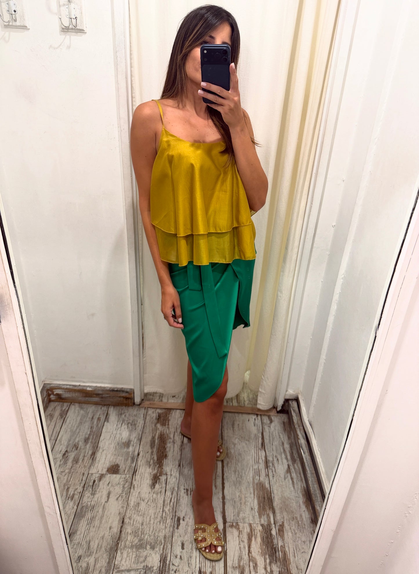 GONNA A PORTAFOGLIO SMERALDO MIDI