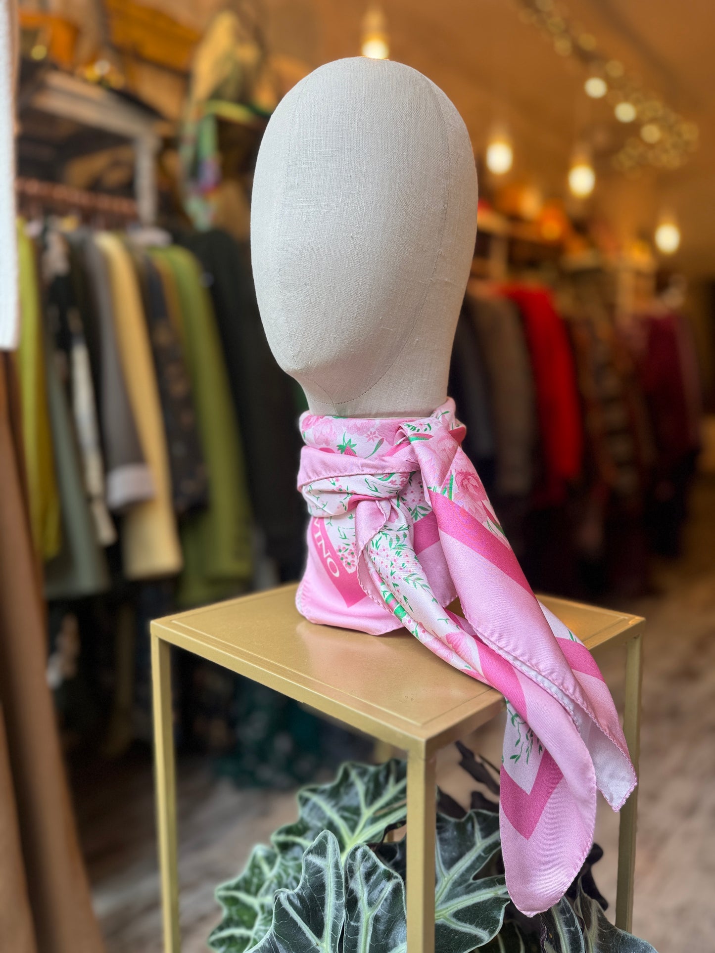 NEW COLLECTION - FOULARD ERMANNO SCERVINO ROSA FIORELLINI