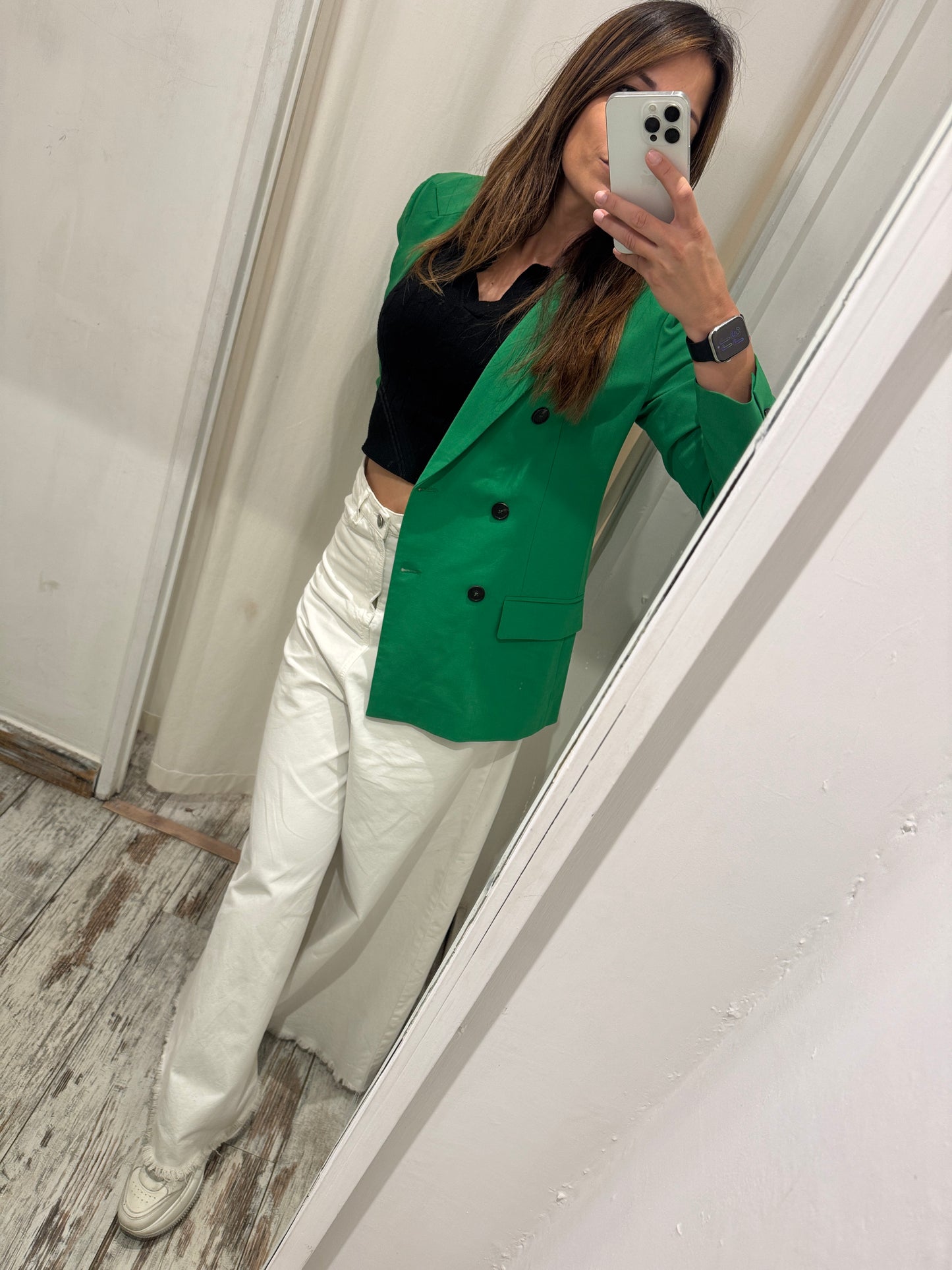 BLAZER JUCCA VERDE DOPPIOPETTO
