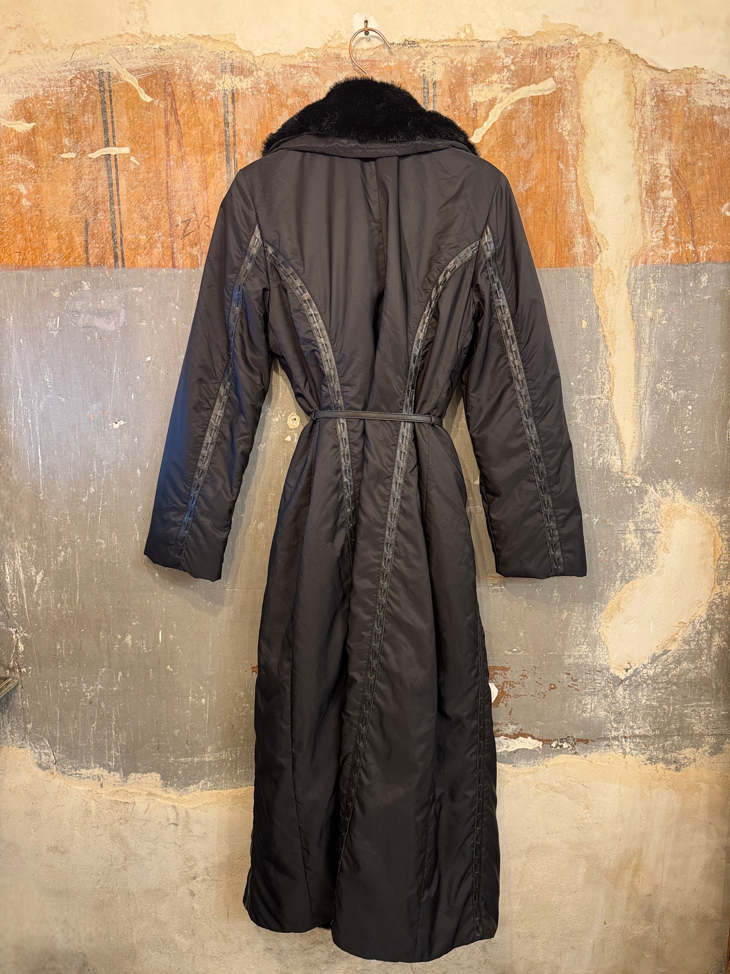 CAPPOTTO IN NYLON ERMANNO SCERVINO NERO