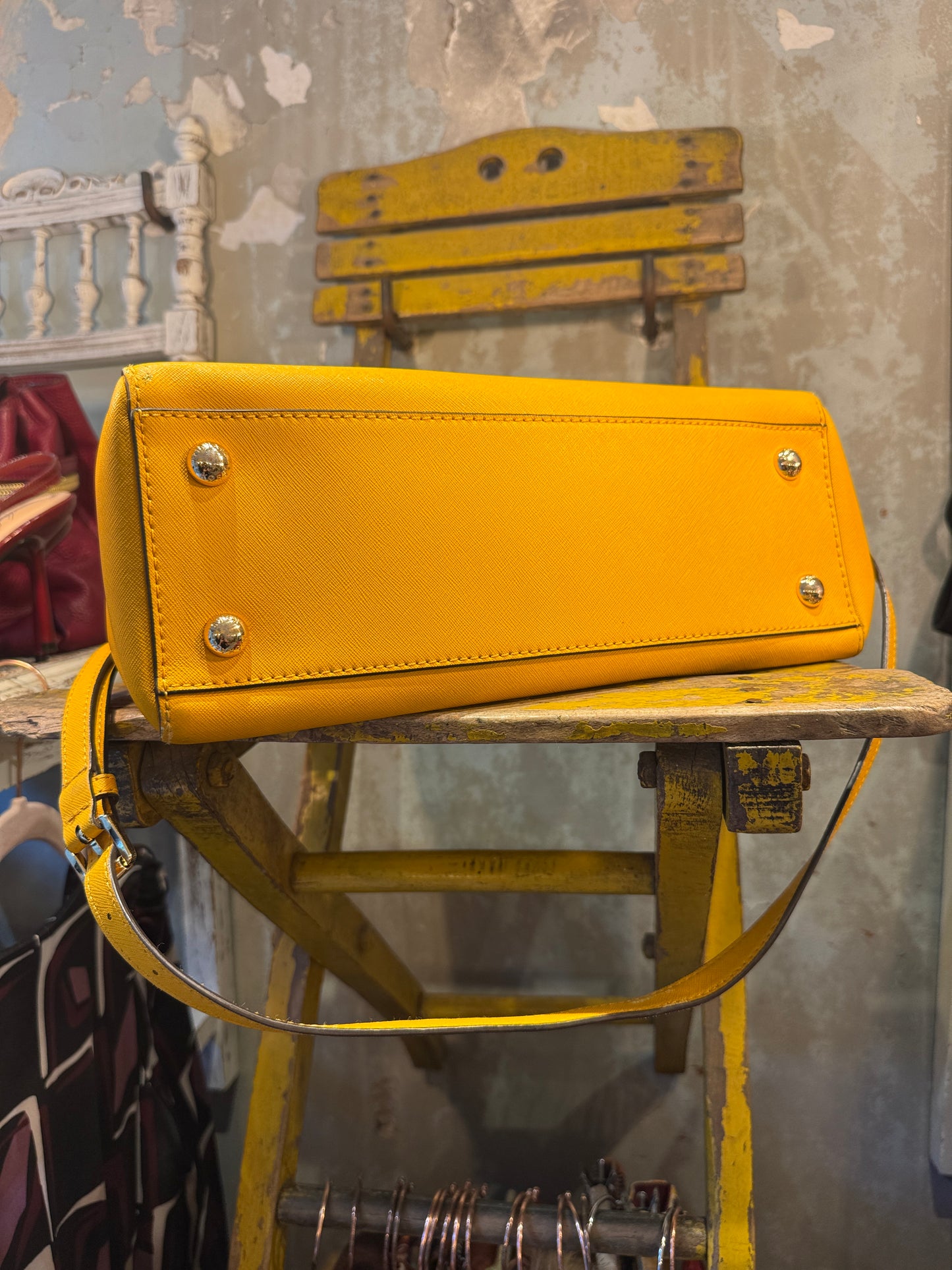 BORSA MICHAEL KORS FULTON GIALLO