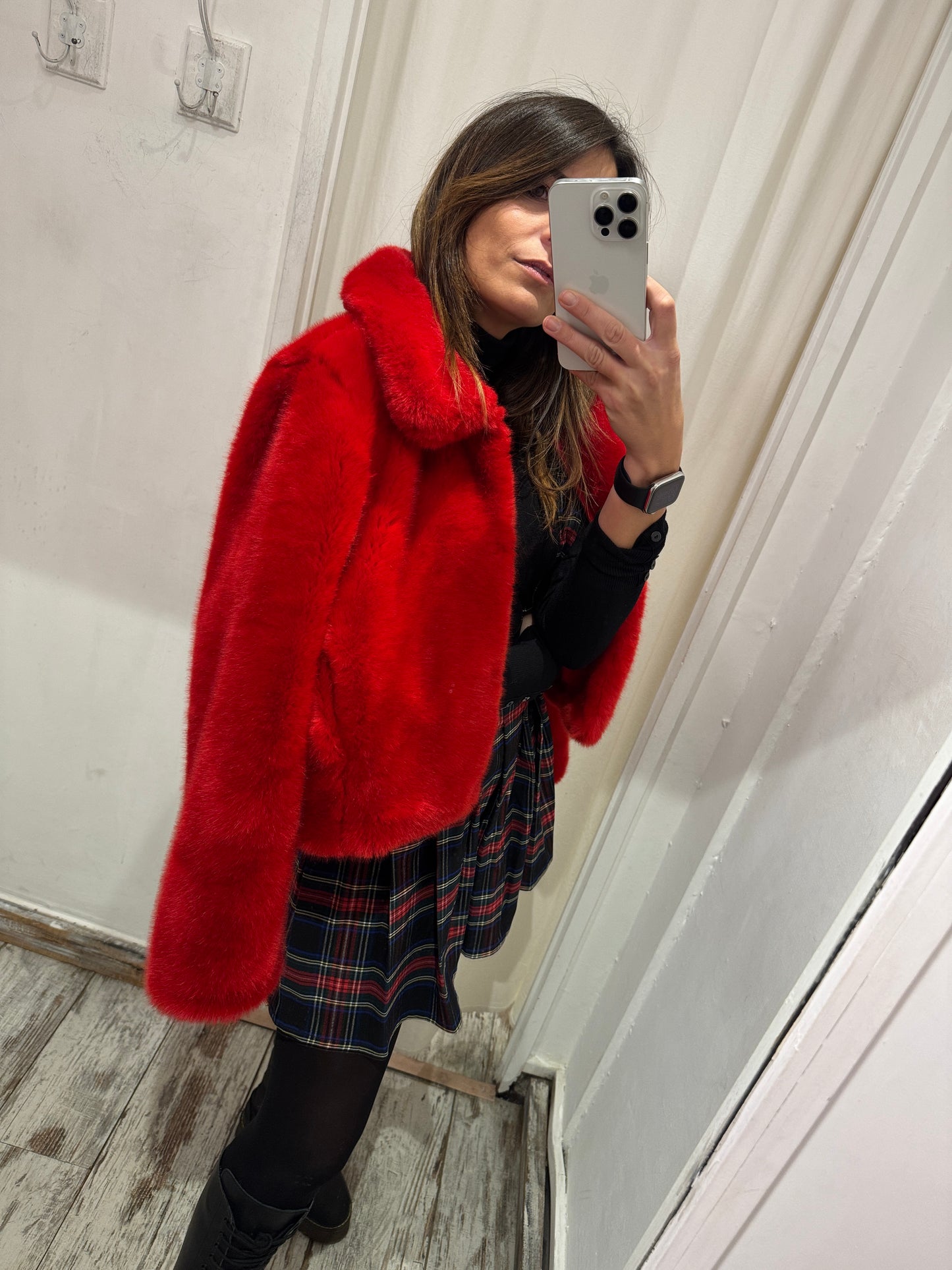 ECOPELLICCIA ZARA ROSSO
