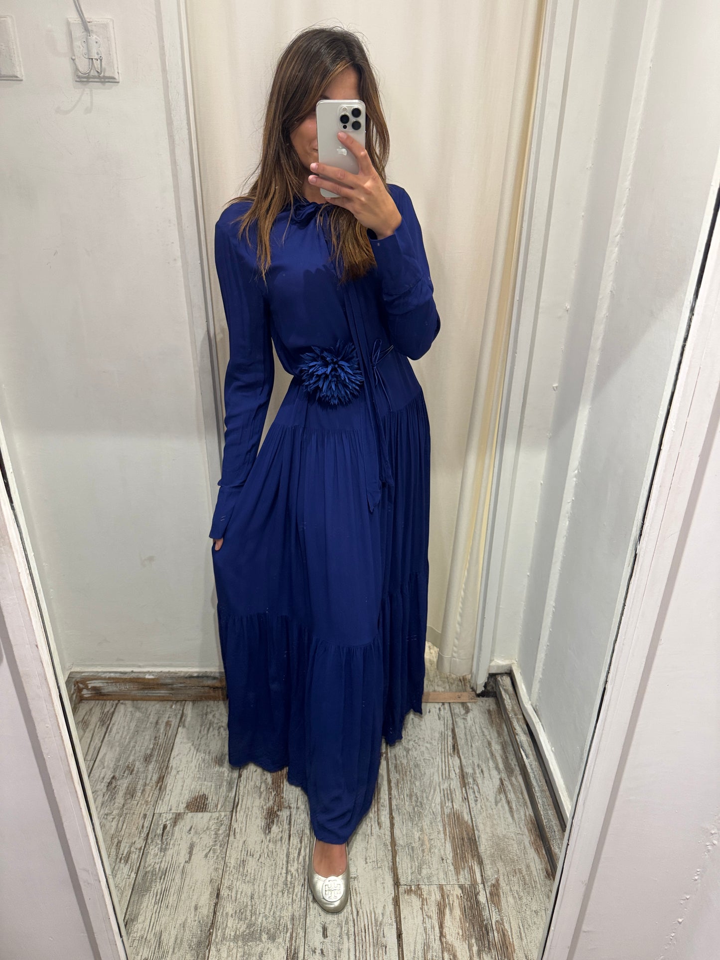ABITO JUCCA LUNGO BLU ELETTRICO
