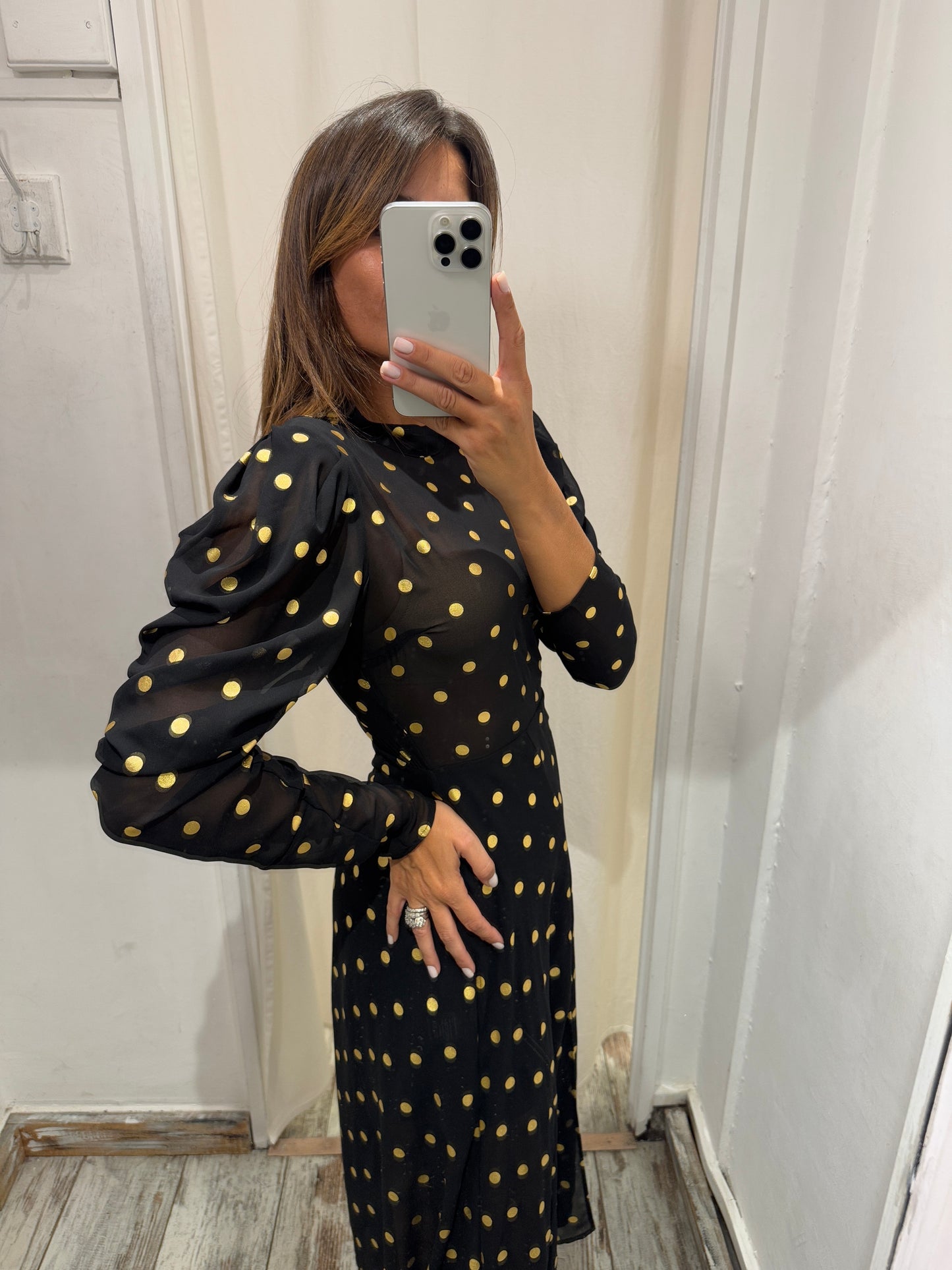 ABITO MIDÌ MARIUCCIA MILANO NERO POIS ORO