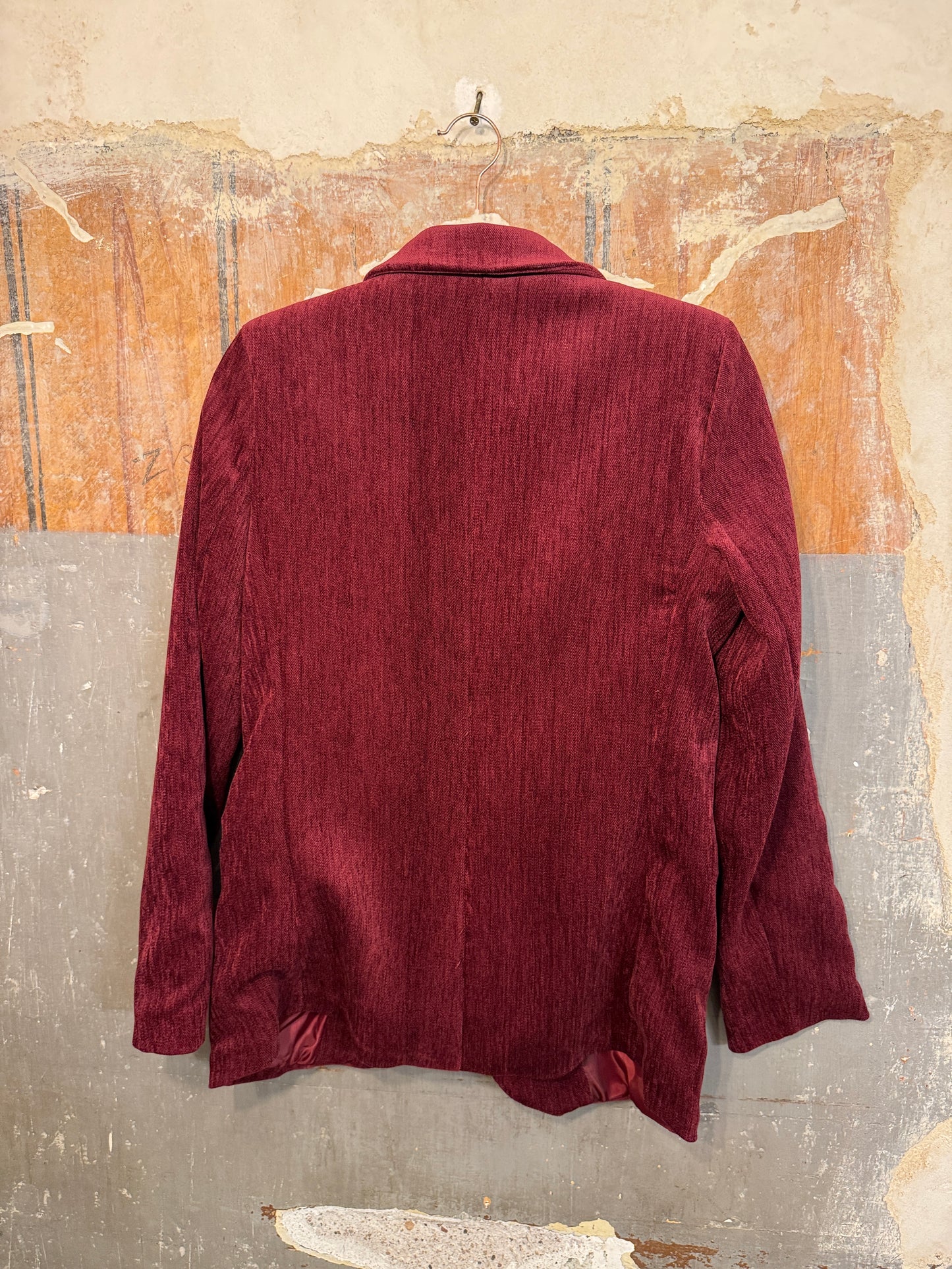 BLAZER VELOUR BORDEAUX