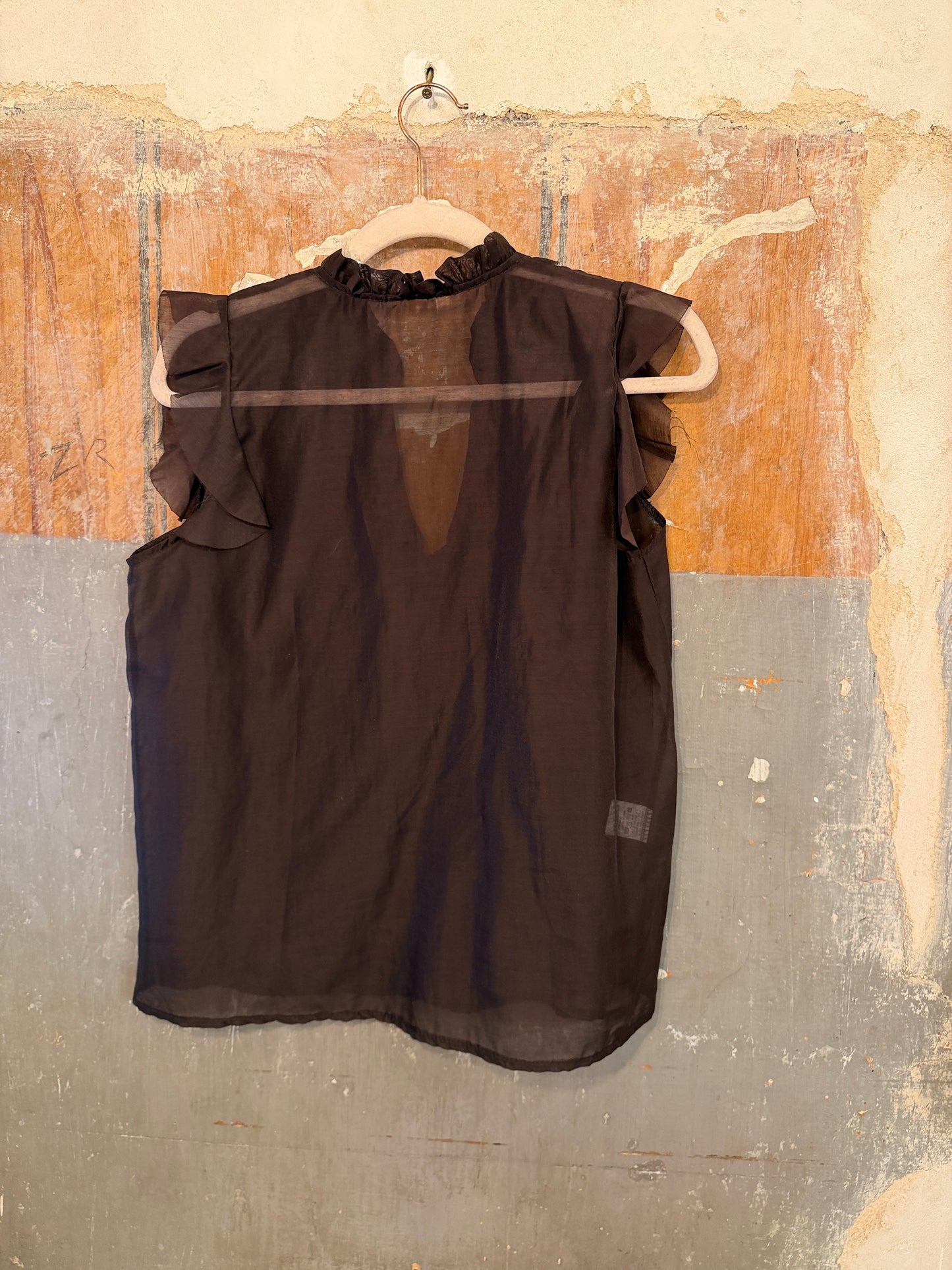 BLUSA PETALI MARRONE