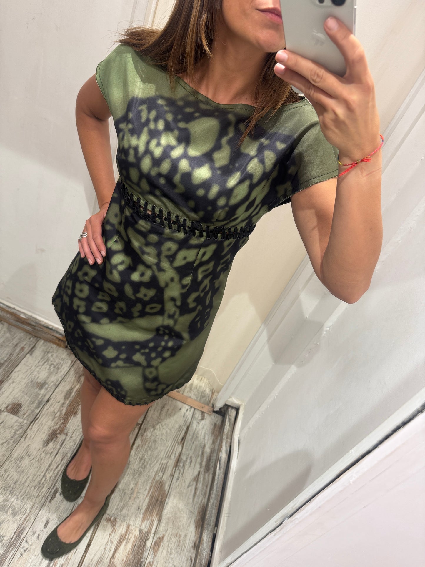 ABITO PRADA VERDE MILITARE