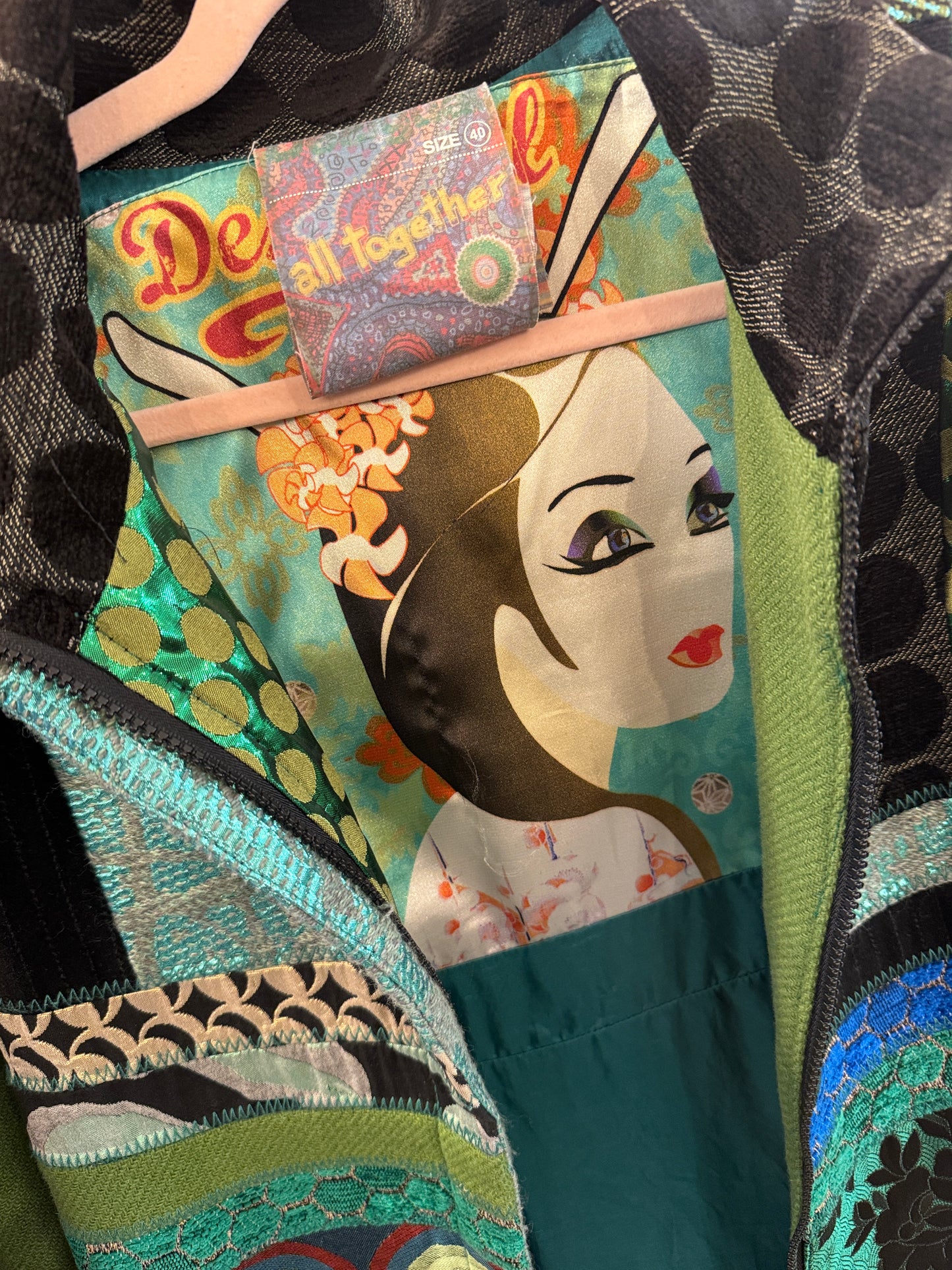 NEW COLLECTION - CAPPOTTINO DESIGUAL VERDE FANTASIA