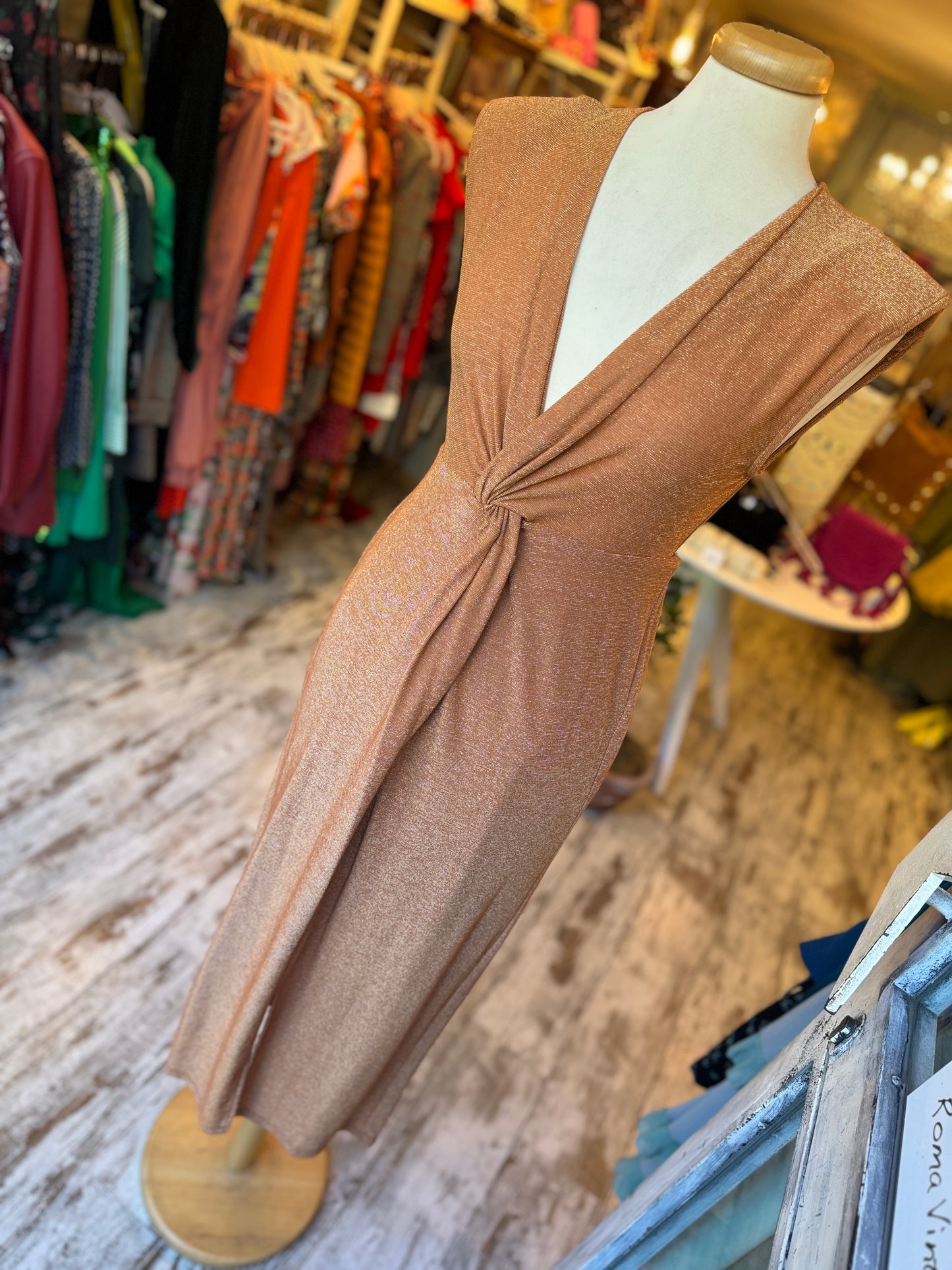 ABITO STEFANEL LUREX ARANCIO