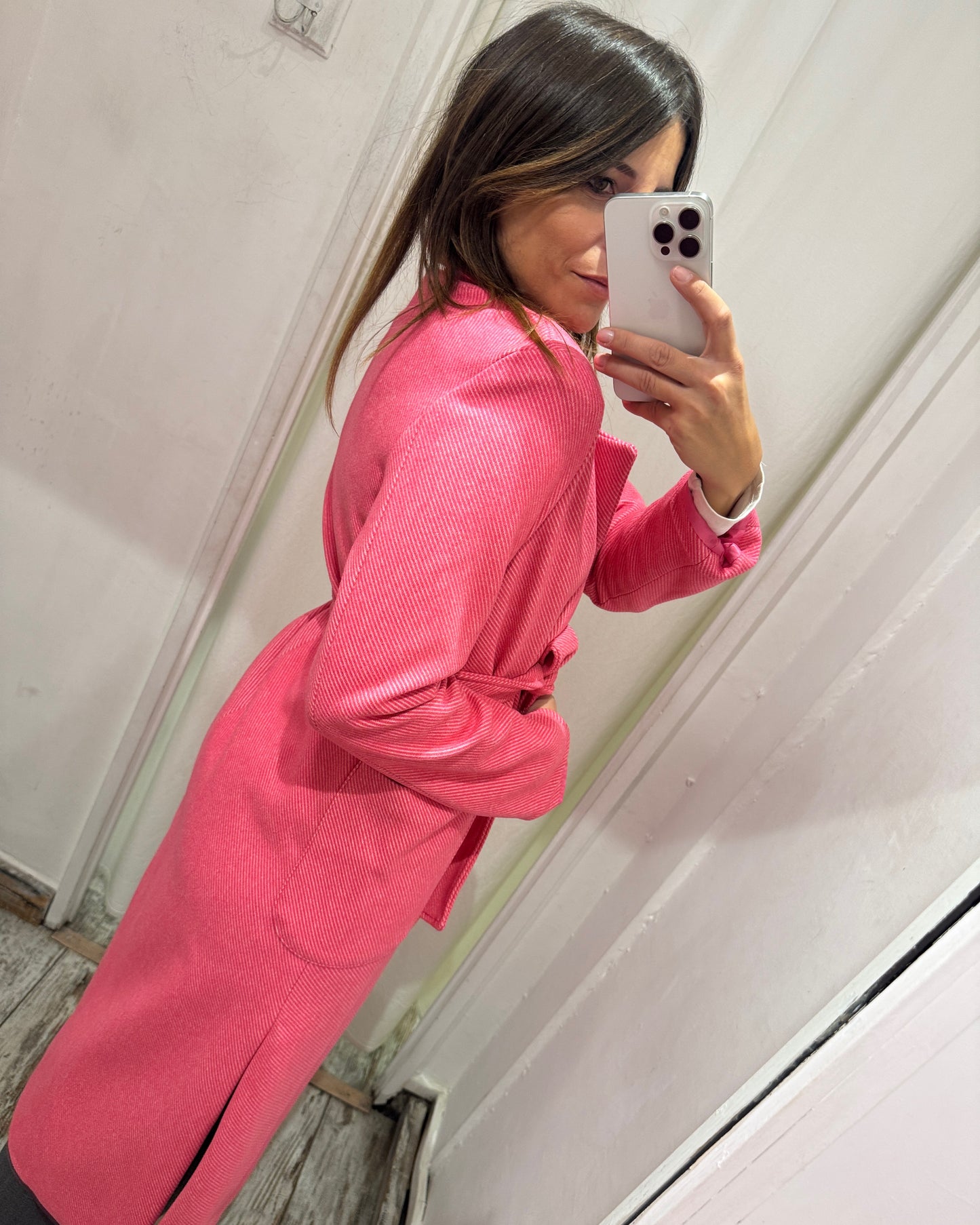 CAPPOTTO LE ROBE A VESTAGLIA ROSA