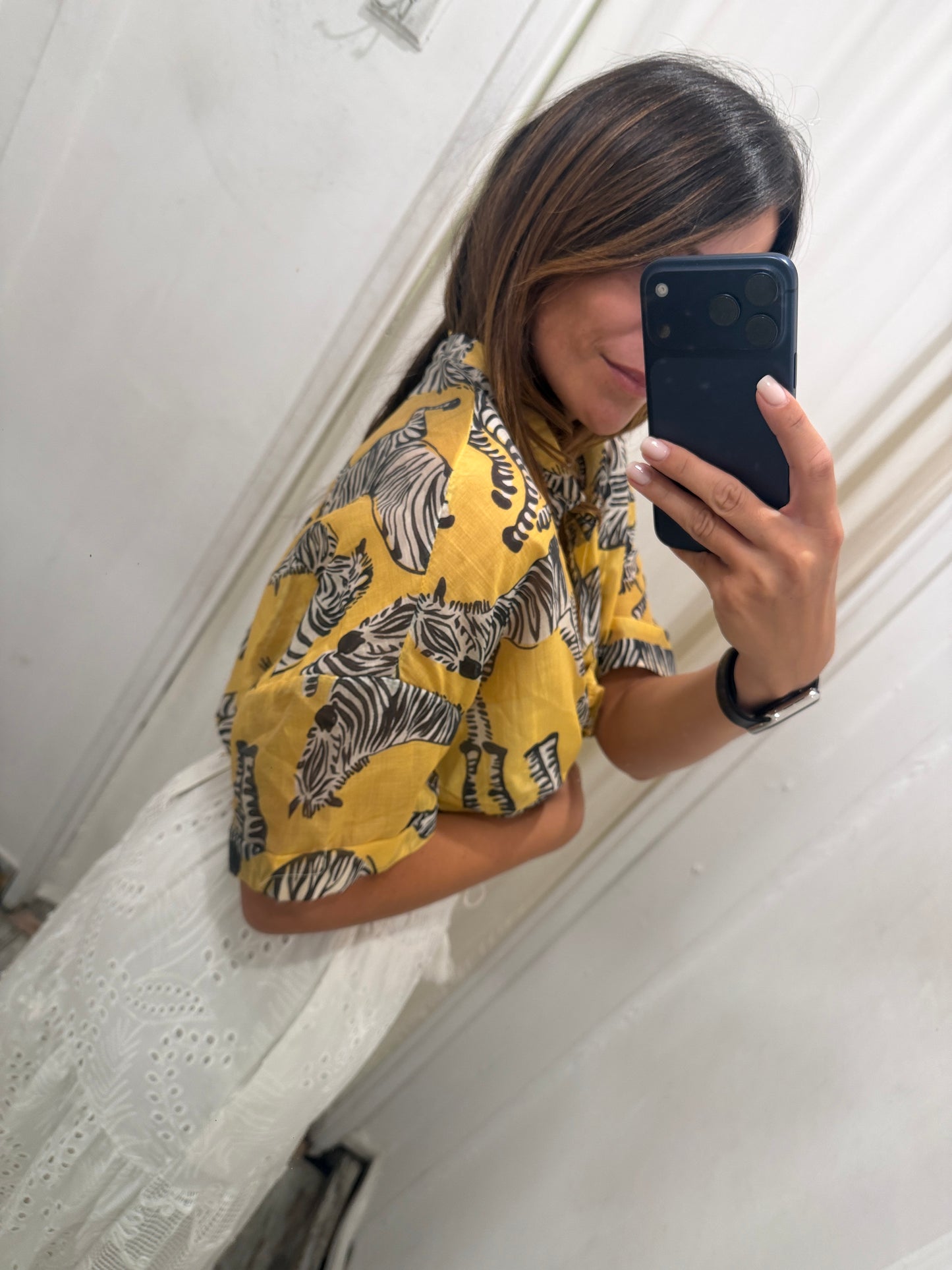 CAMICIA GIALLA ZEBBRE