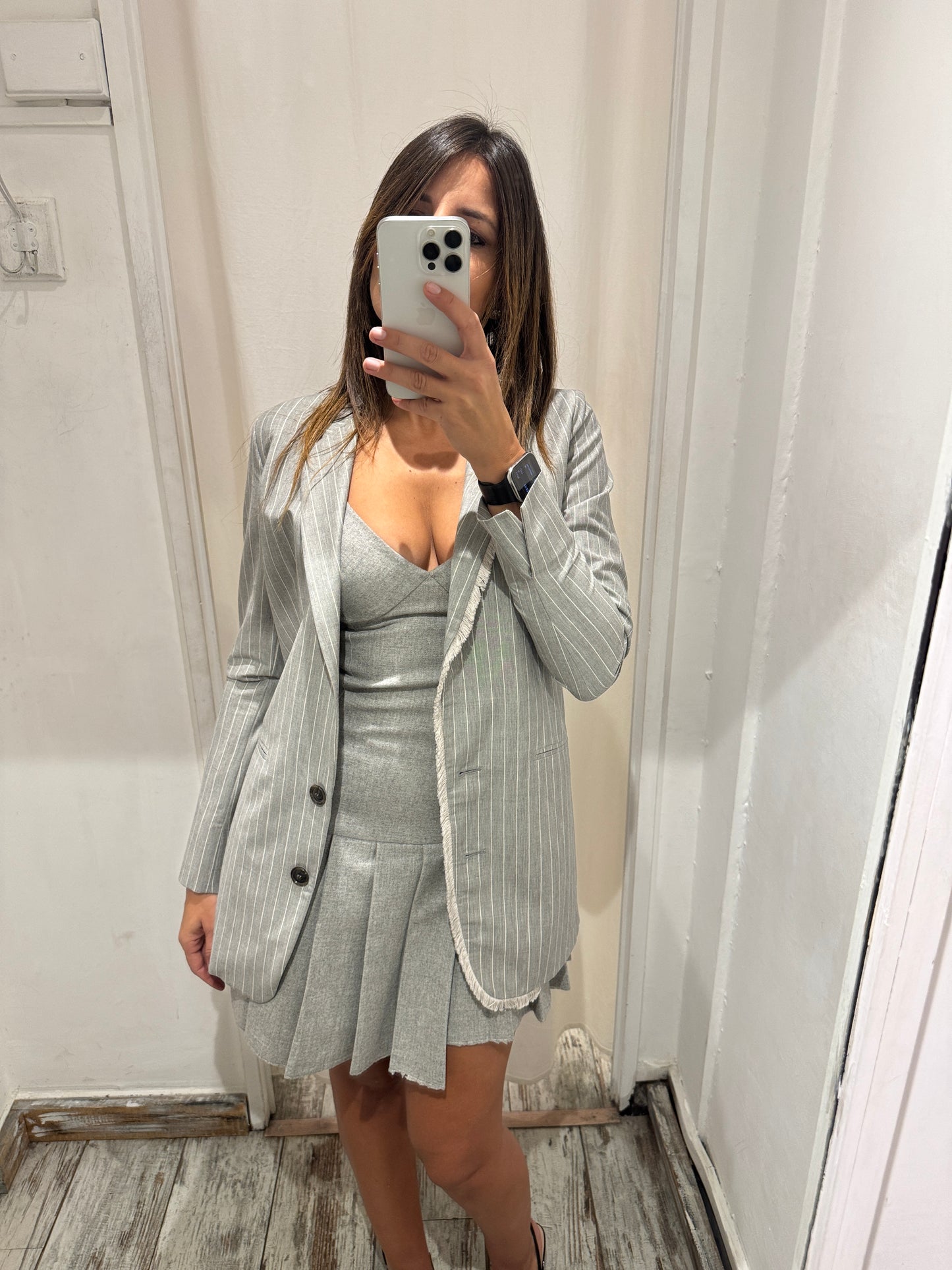 BLAZER TRUE TRADITION GRIGIO GESSATO