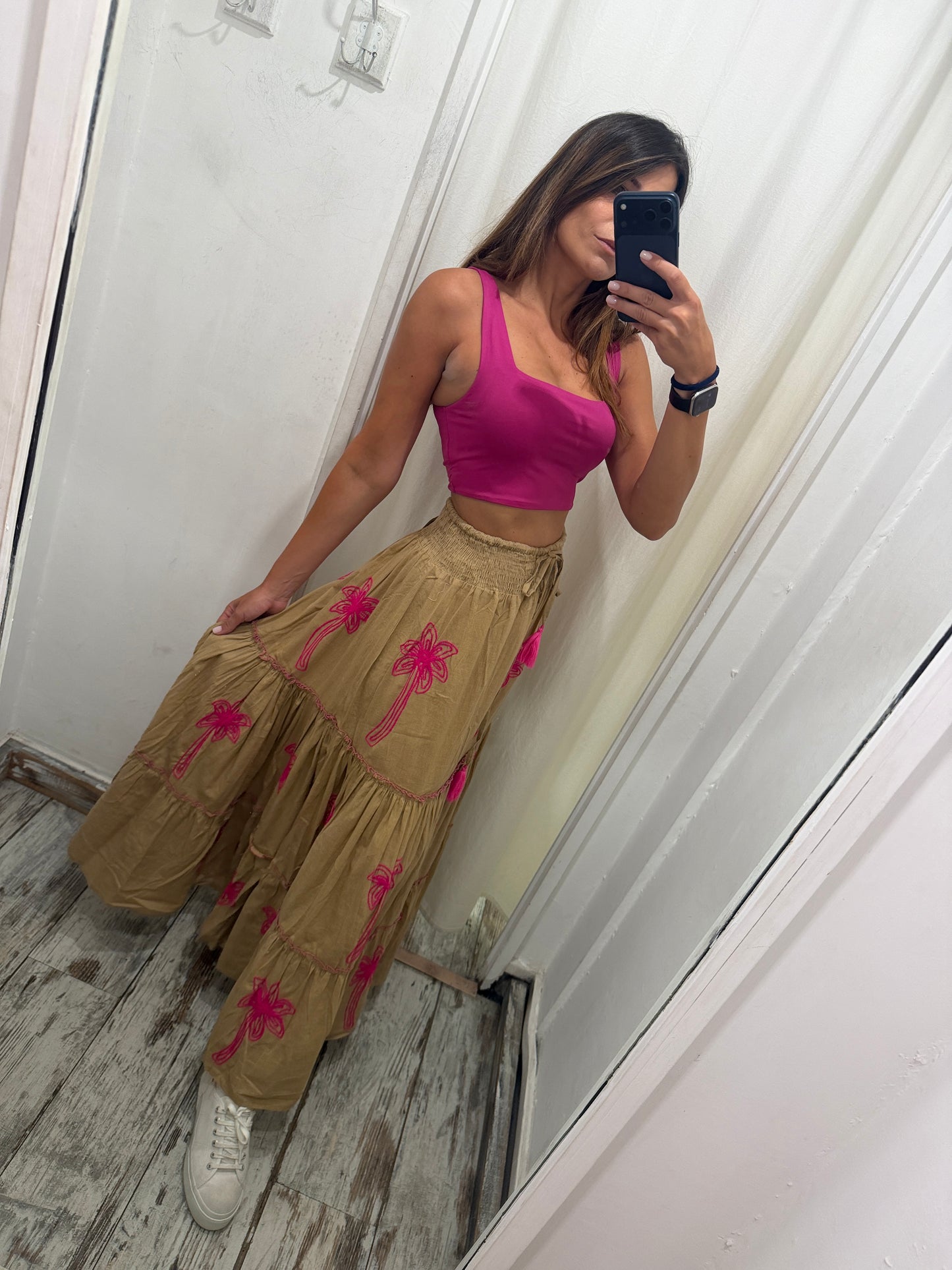 GONNA BISCOTTO PALME FUCSIA