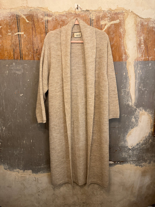 CARDIGAN LUNGO LEONTINE BEIGE