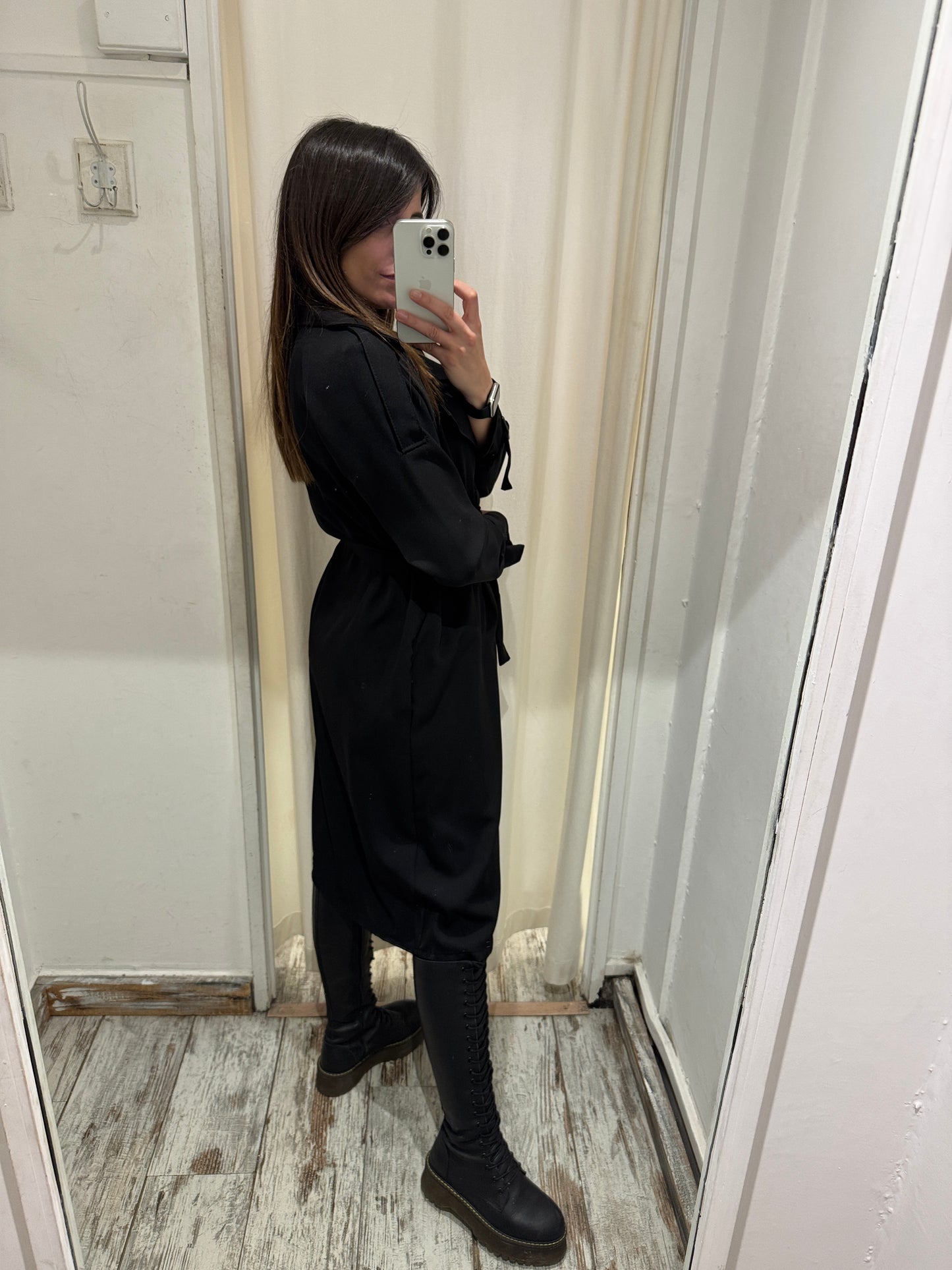 TRENCH PRIMAVERILE NERO