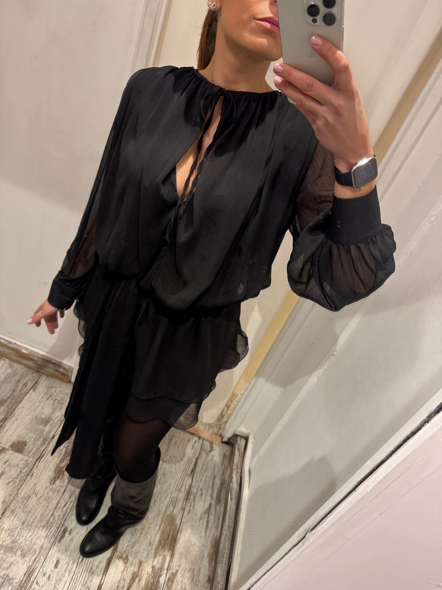 NEW COLLECTION - ABITO CHIFFON NERO