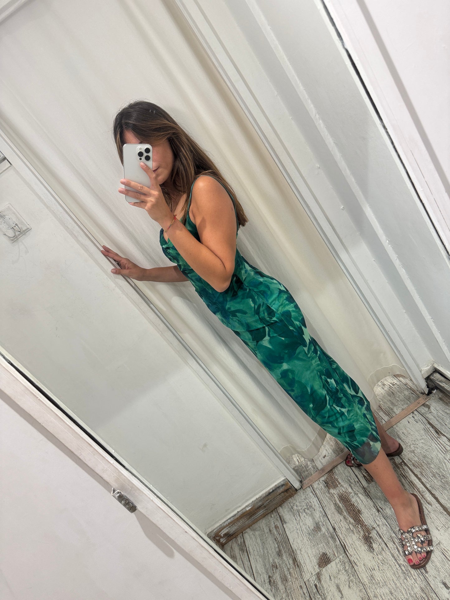 NEW COLLECTION - ABITO LONGUETTE FANTASIA VERDE